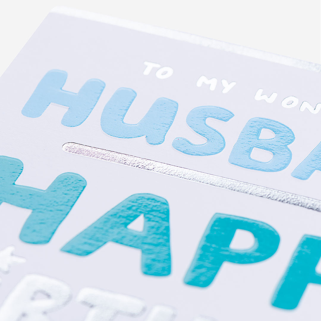 Wonderful Husband All My Love Birthday Card