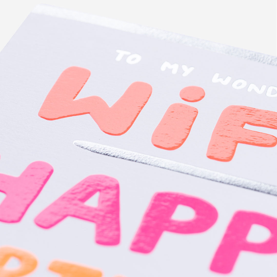 Wonderful Wife All My Love Birthday Card