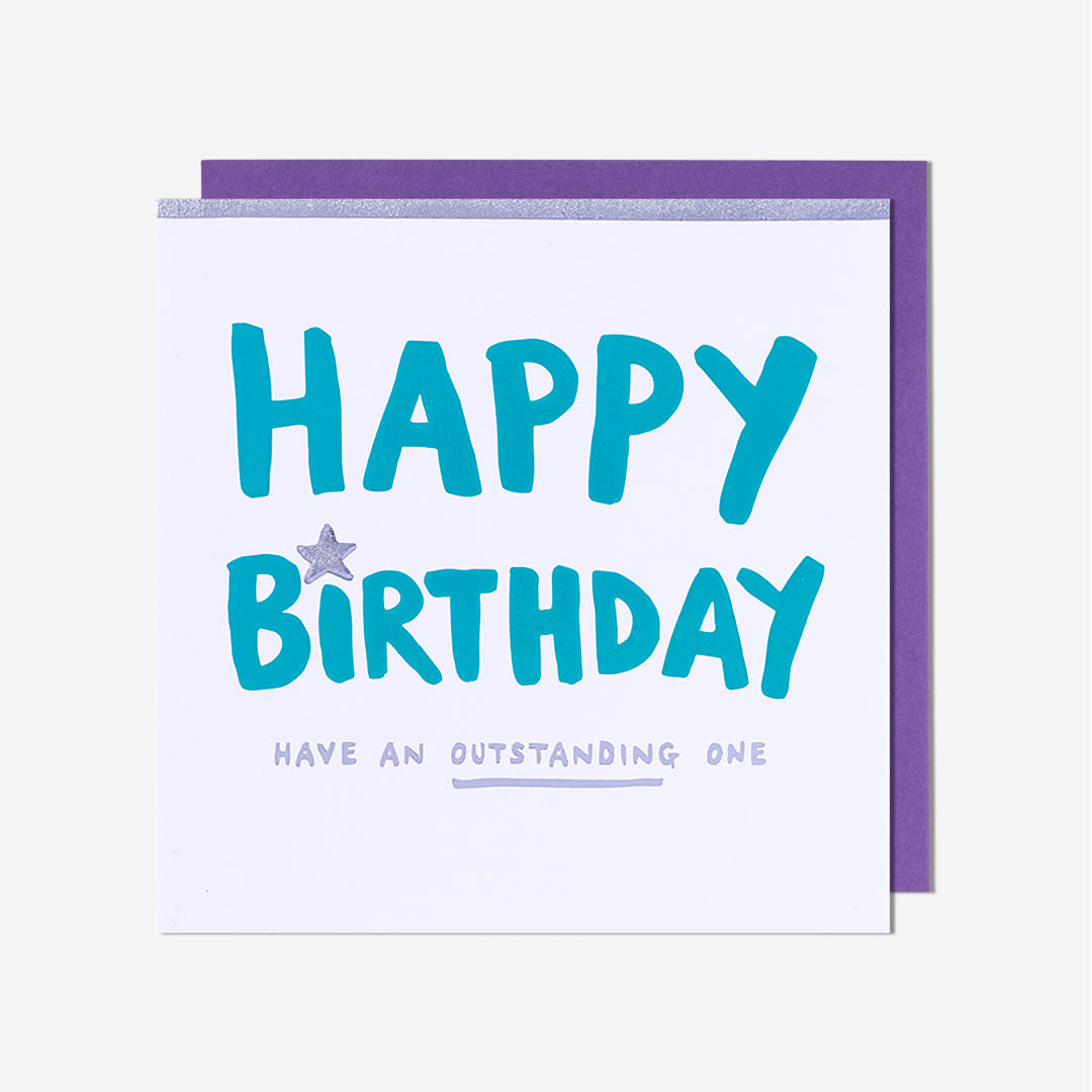 Outstanding Birthday Card