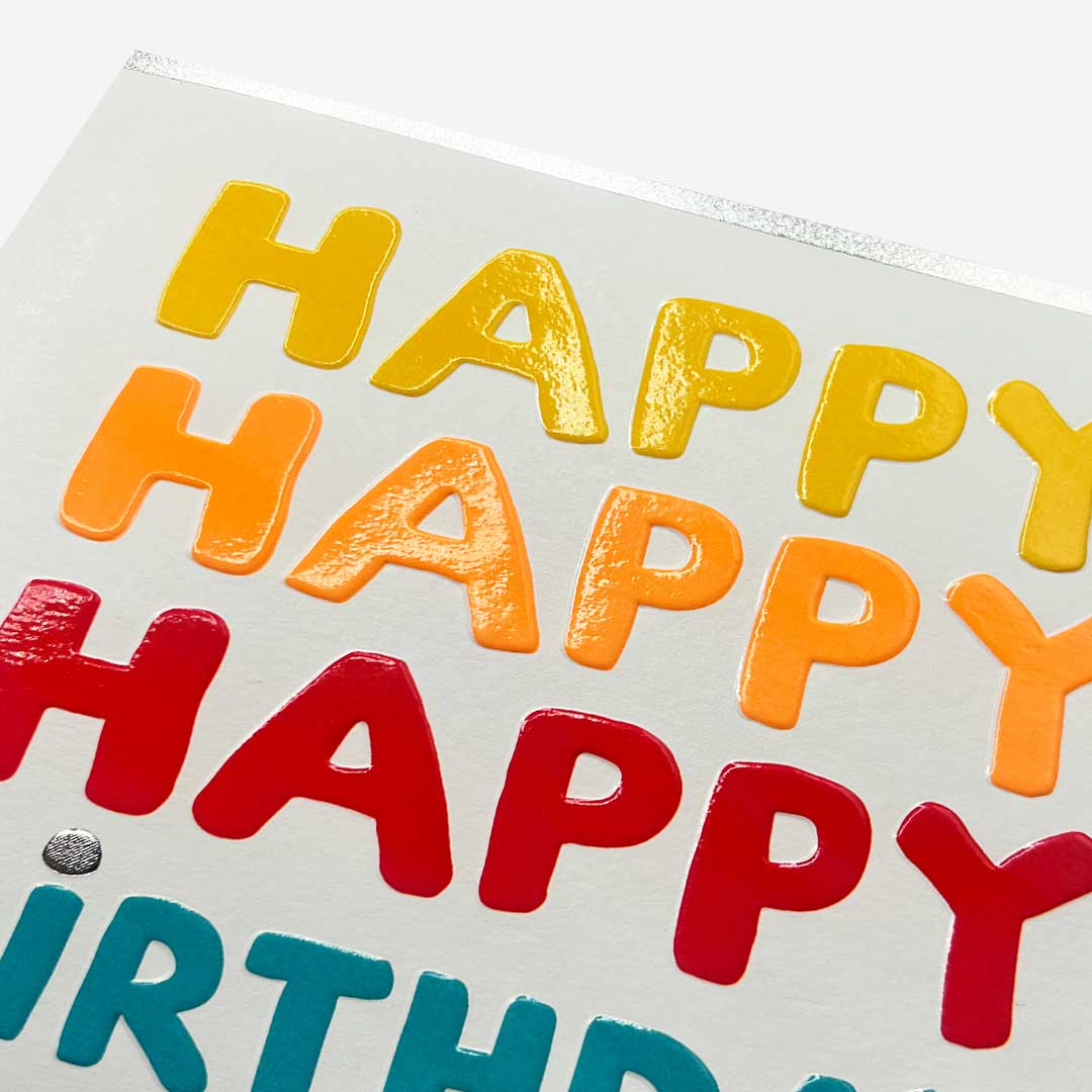 Happy Happy Happy Birthday Card
