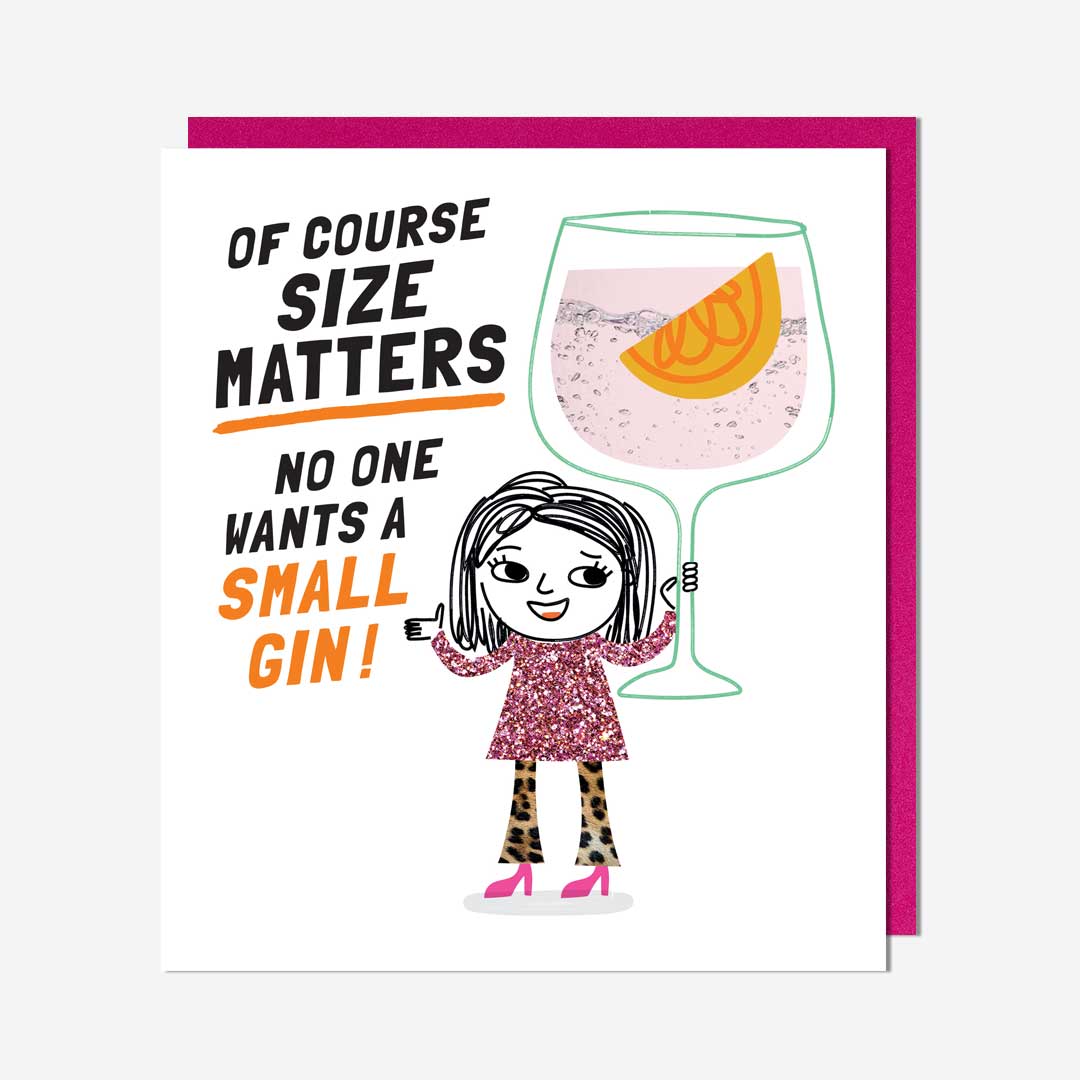 No One Wants Small Gin Birthday Card