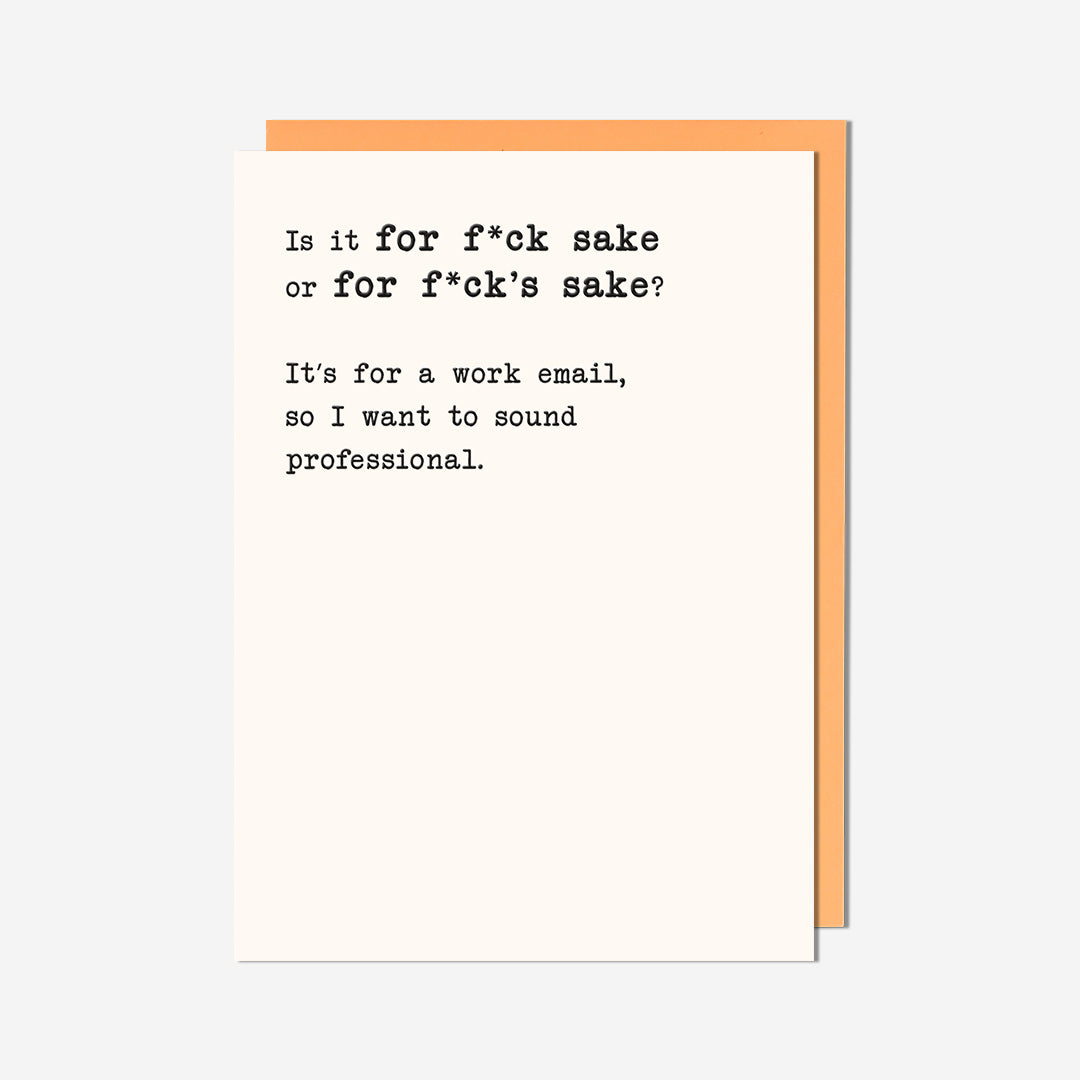 Professional Work Email General Card