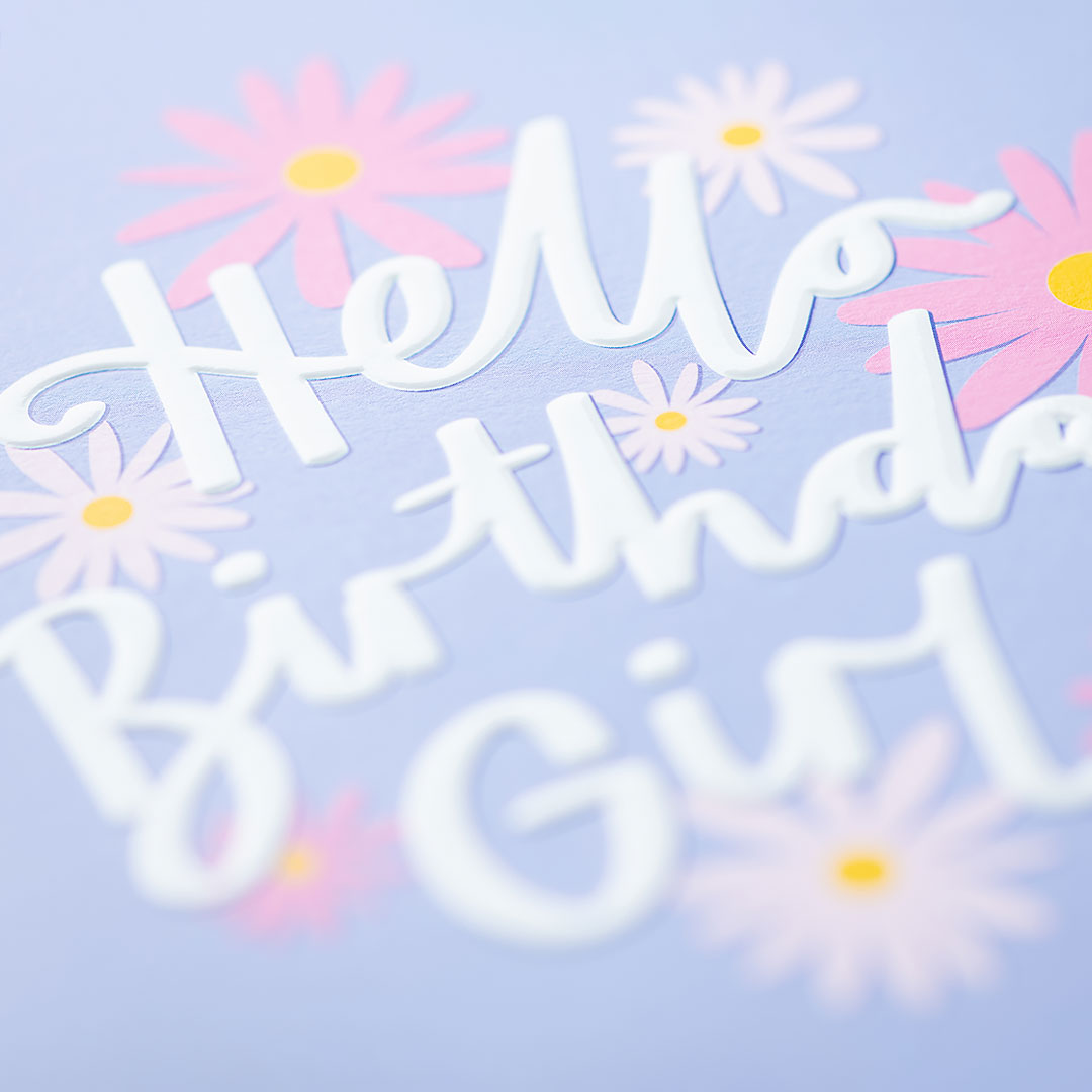 Hello Birthday Girl Daisy Card