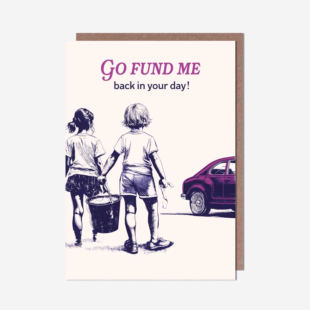 Go Fund Me Car Wash General Card