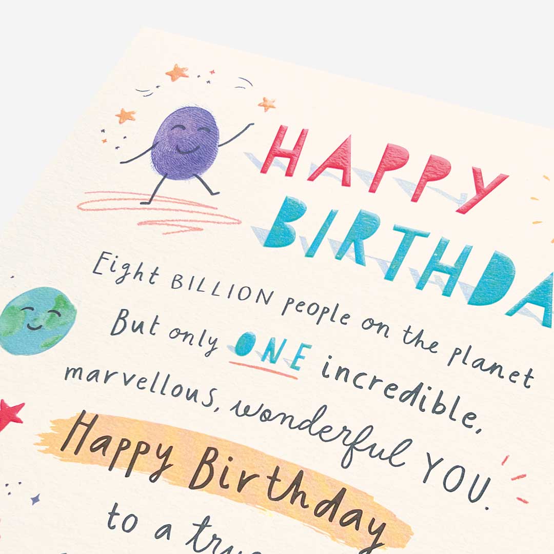 True one of a kind Card