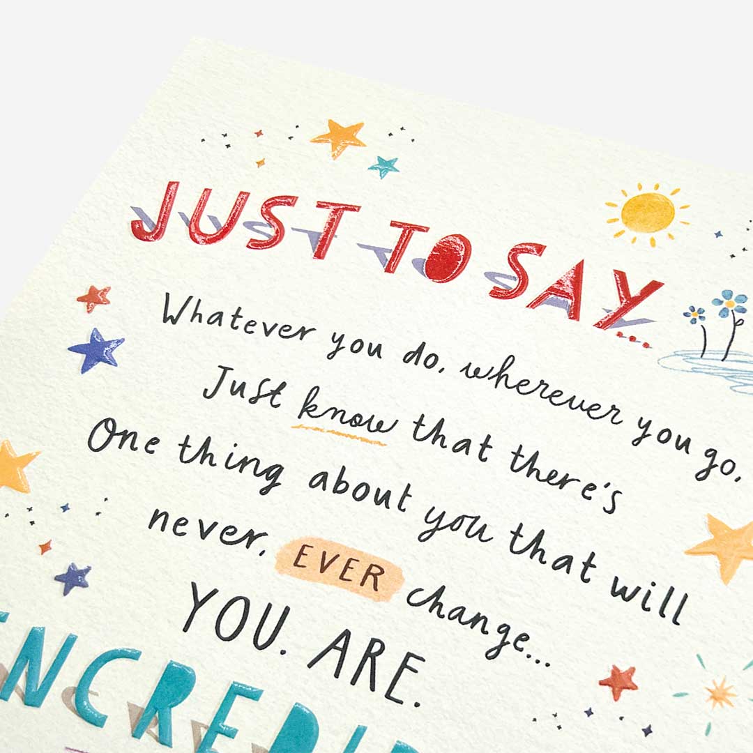 You are incredible General Card