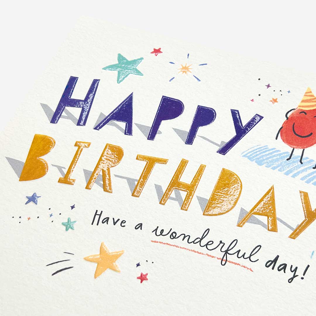 Happy Birthday stars Birthday Card