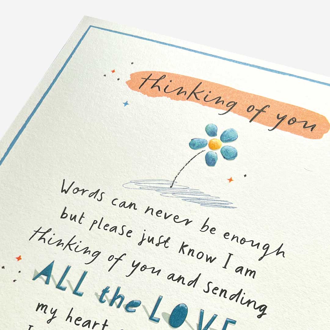 Words can never be enough Thinking of You Card