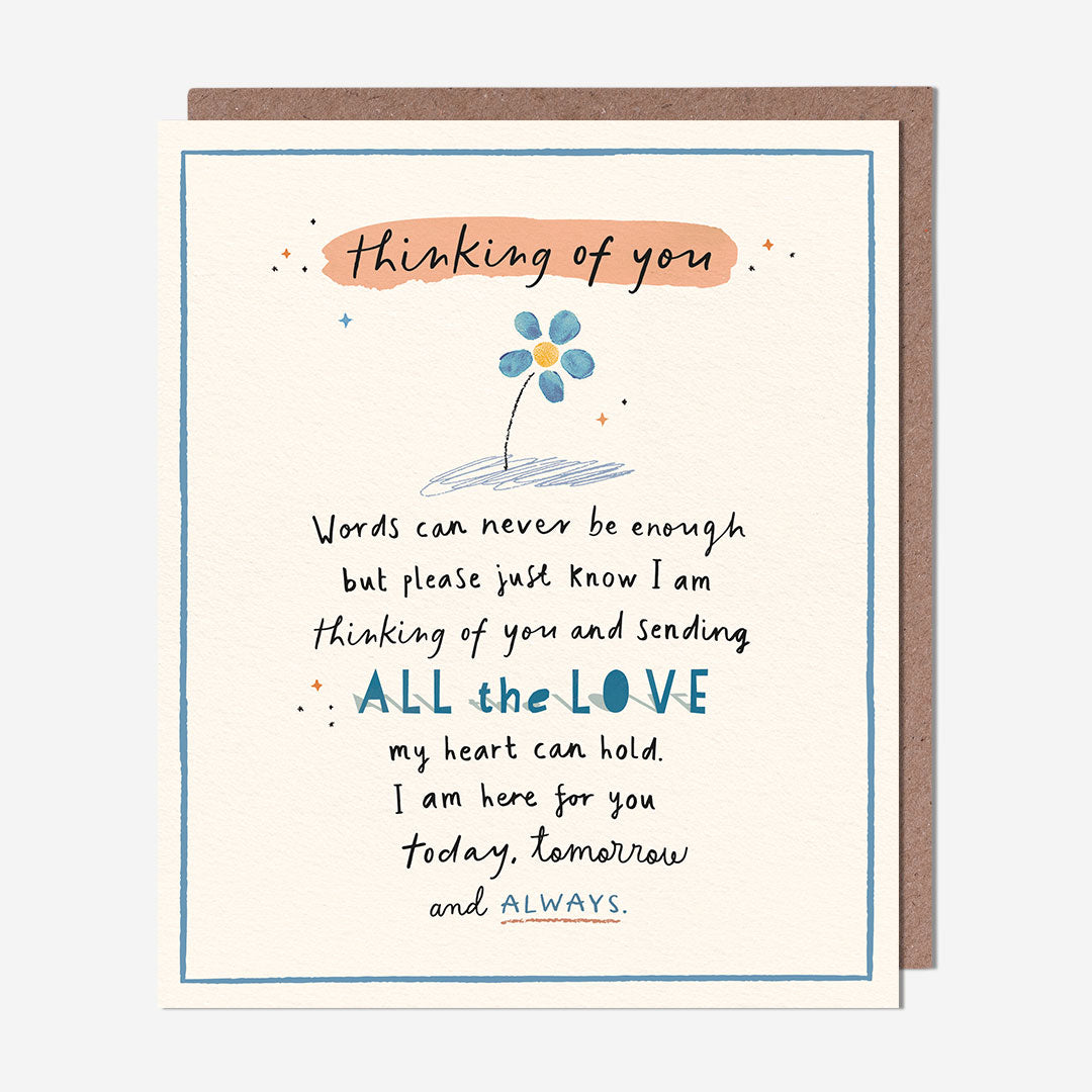 Words can never be enough Thinking of You Card