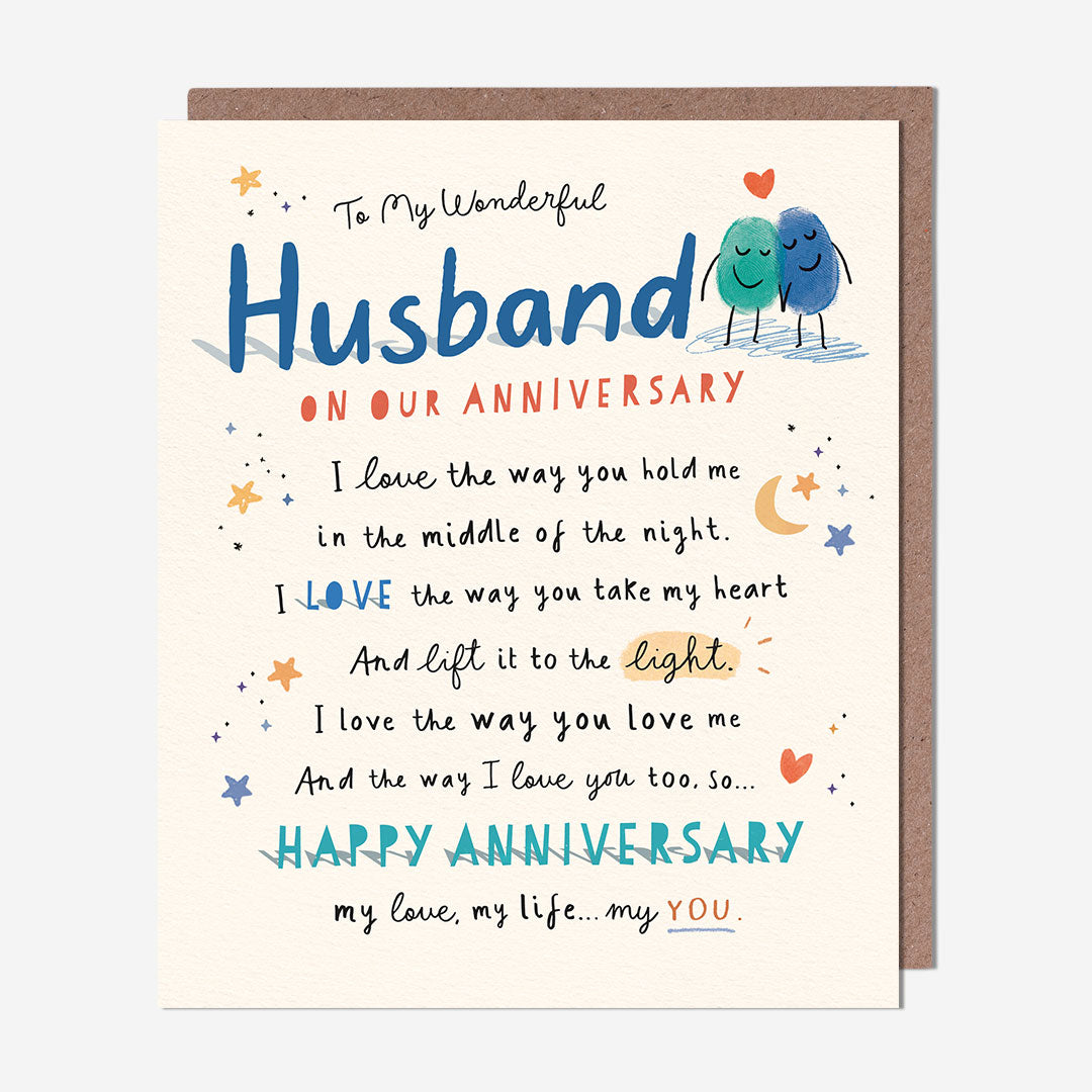 Husband My love, my life, my you Anniversary Husband Card