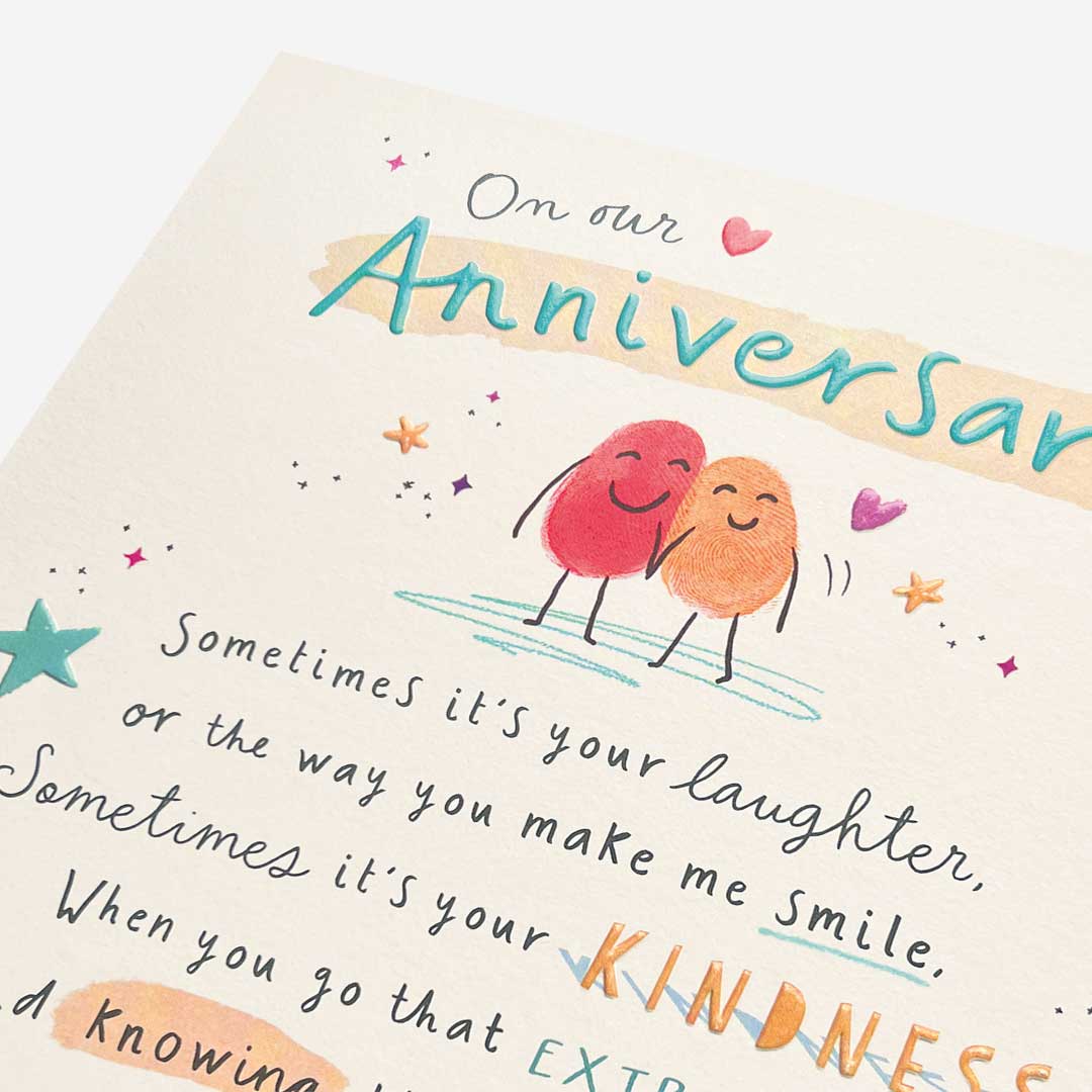 Our Anniversary make me smile Anniversary Our Card