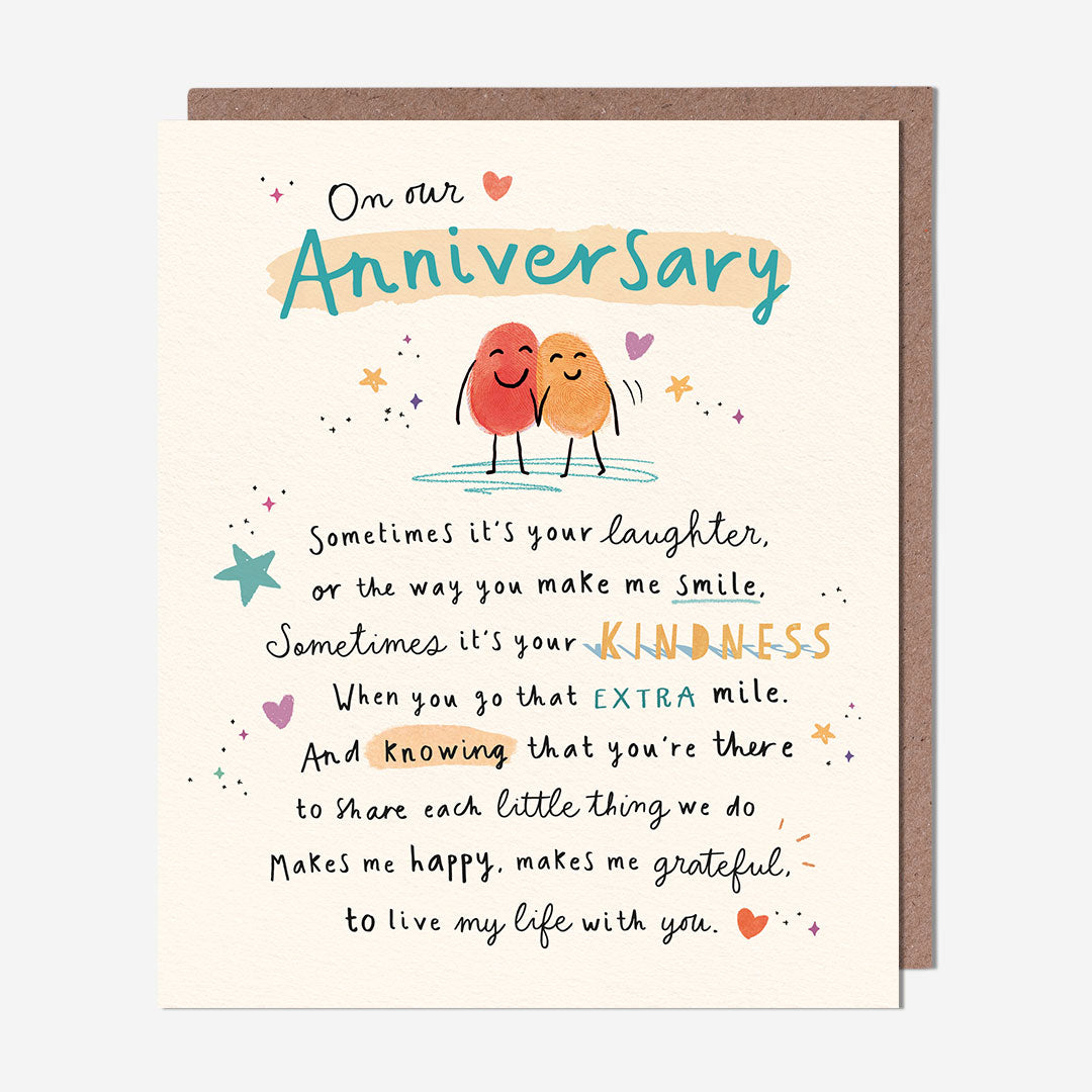 Our Anniversary make me smile Anniversary Our Card