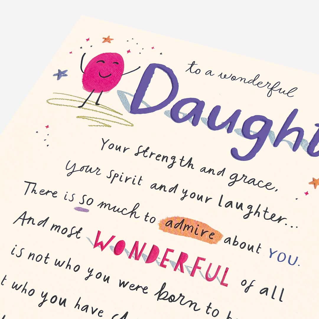 Daughter you are amazing! Daughter Birthday Card