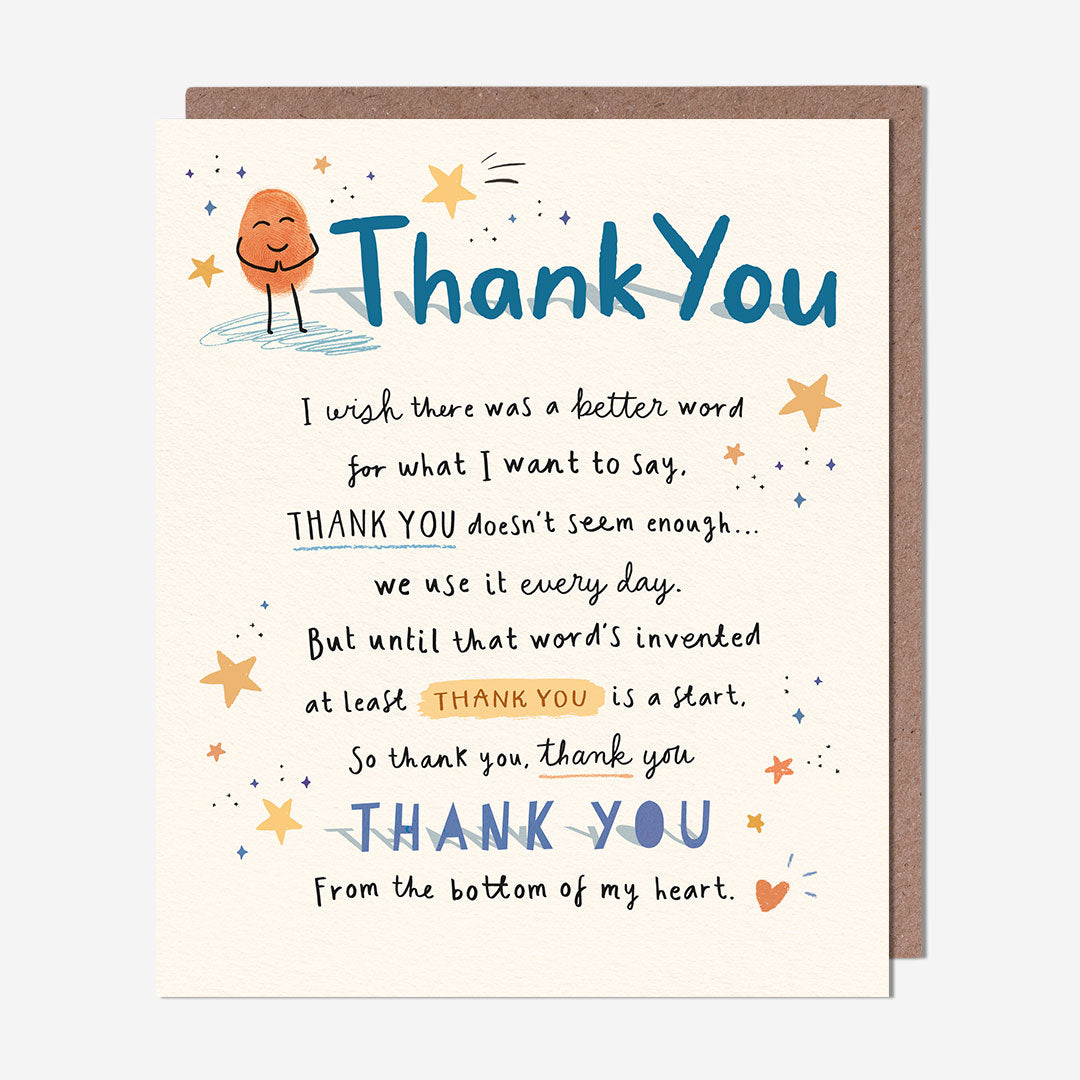 Thank you doesn't seem enough Thank You Card