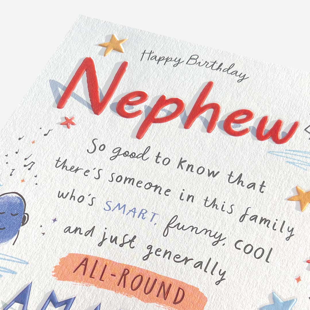 Nephew smart, funny & cool Nephew Birthday Card