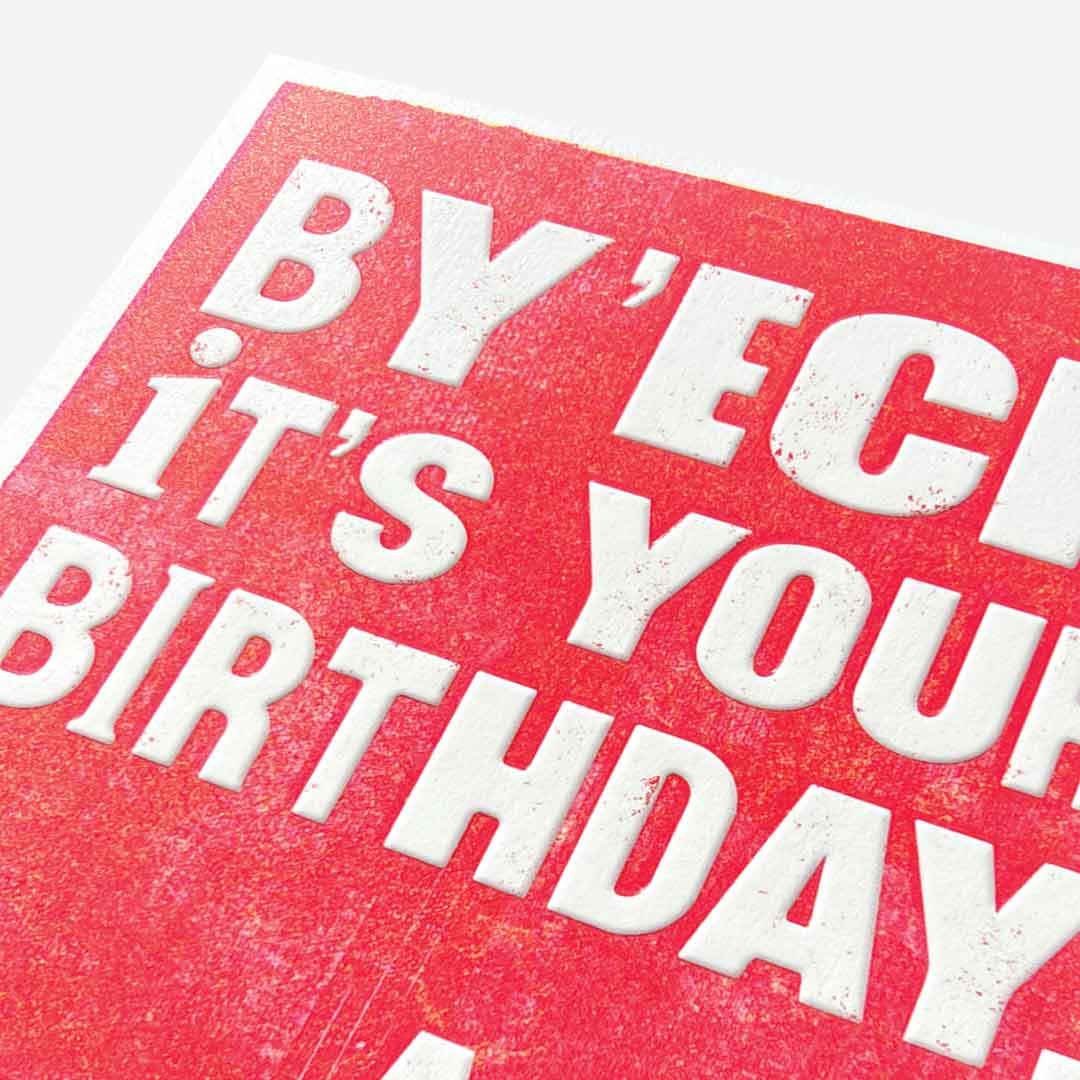 By 'eck it's your birthday again text