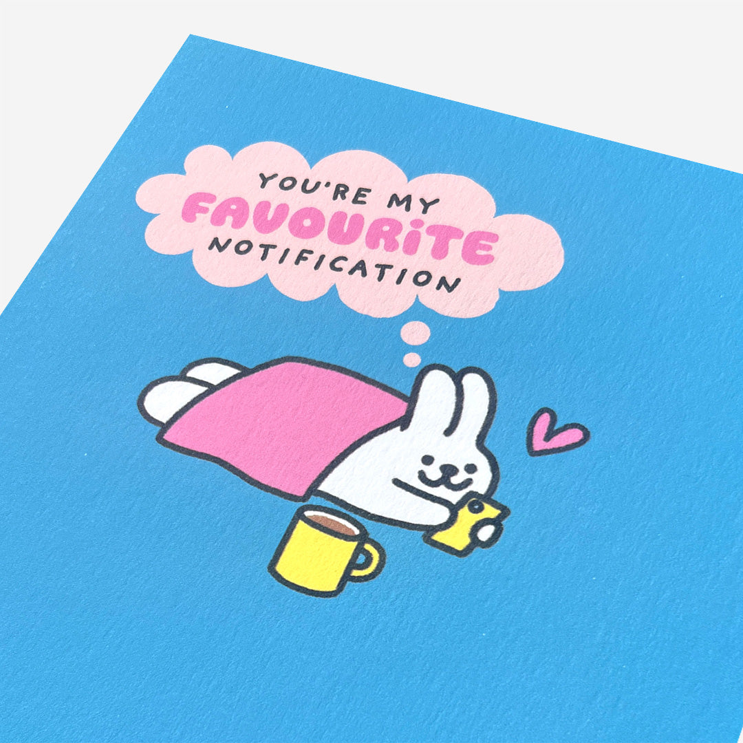 Fave notification bunny