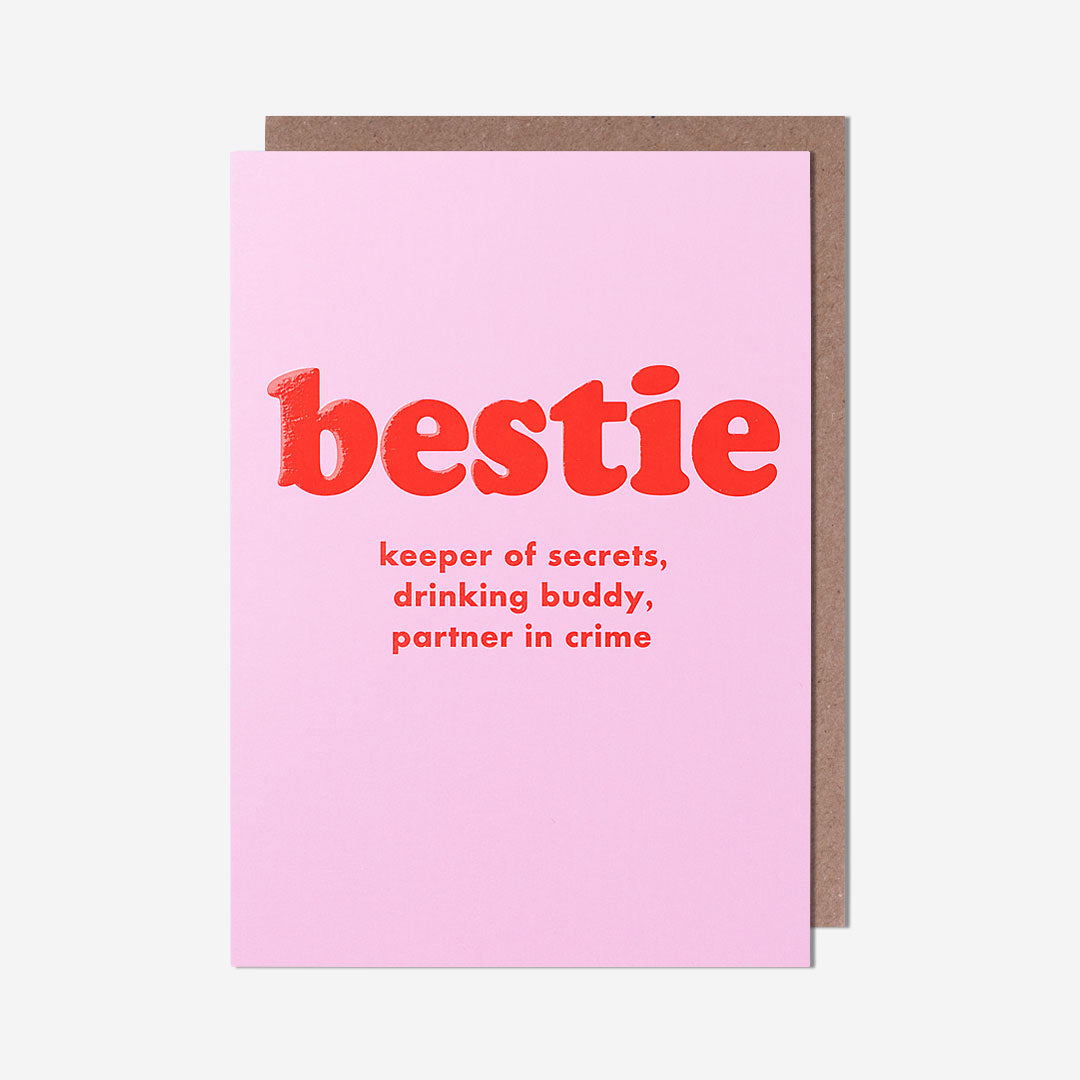 Bestie Keeper Of Secrets Friend Card
