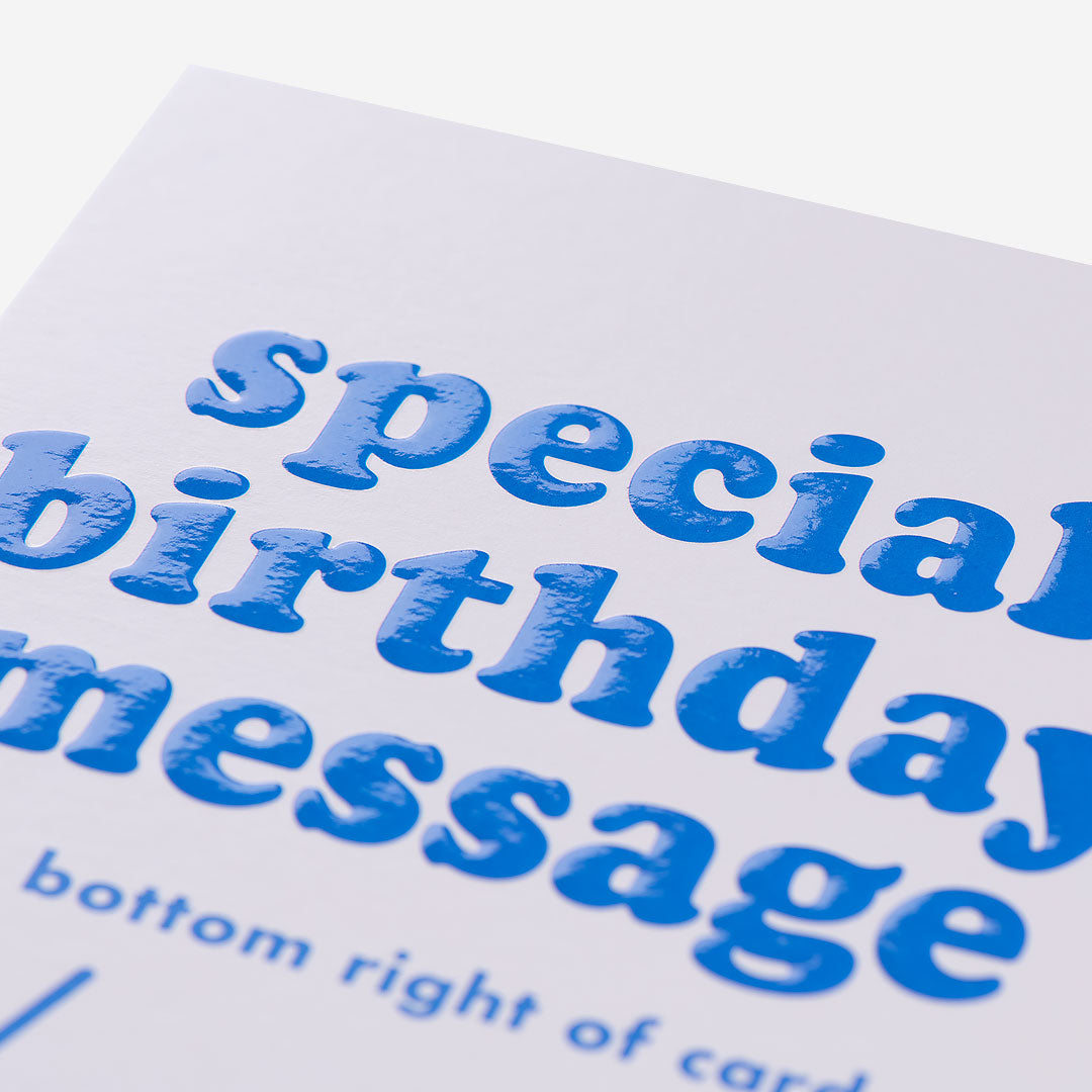 Special Birthday Message Card