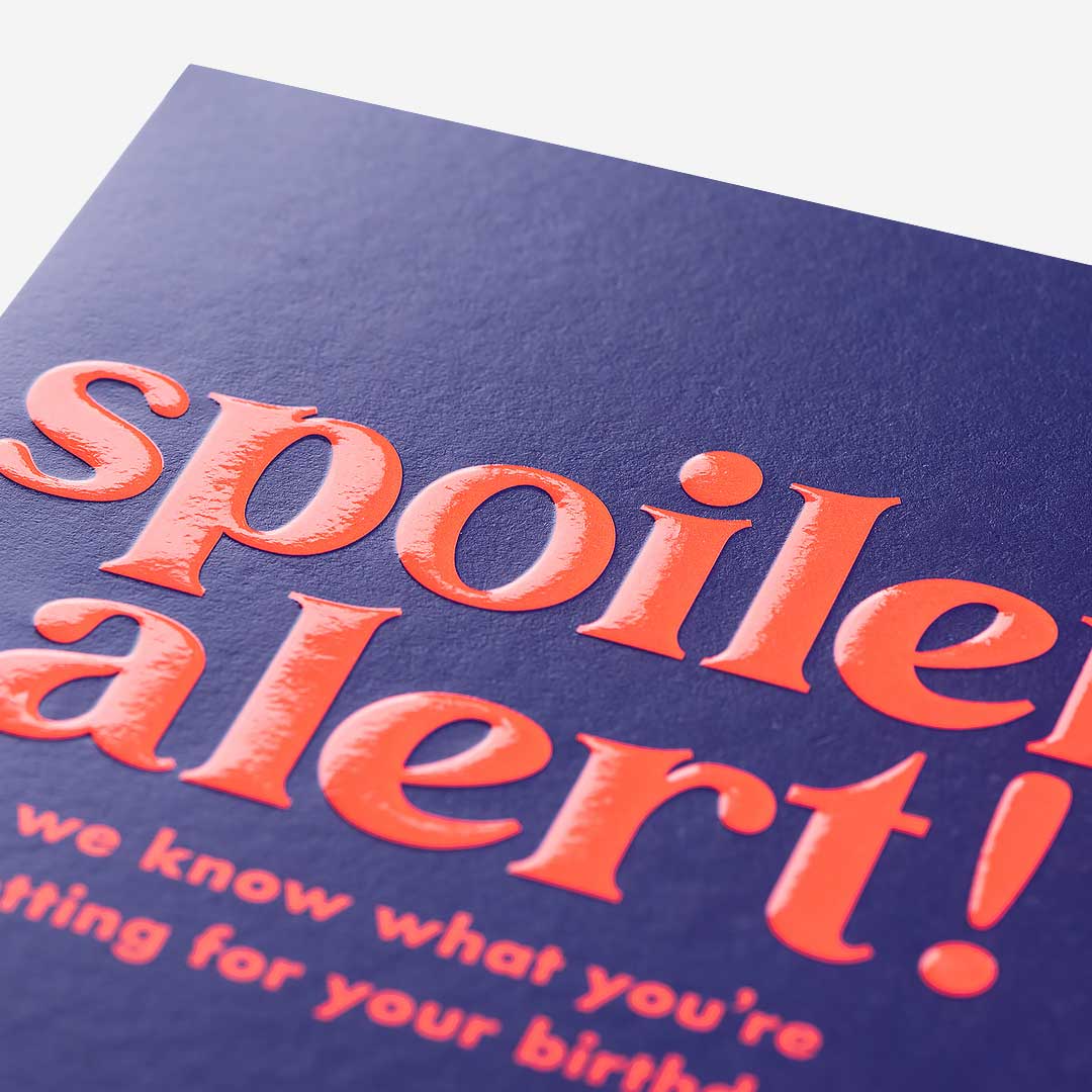 Spoiler Alert! Birthday Card