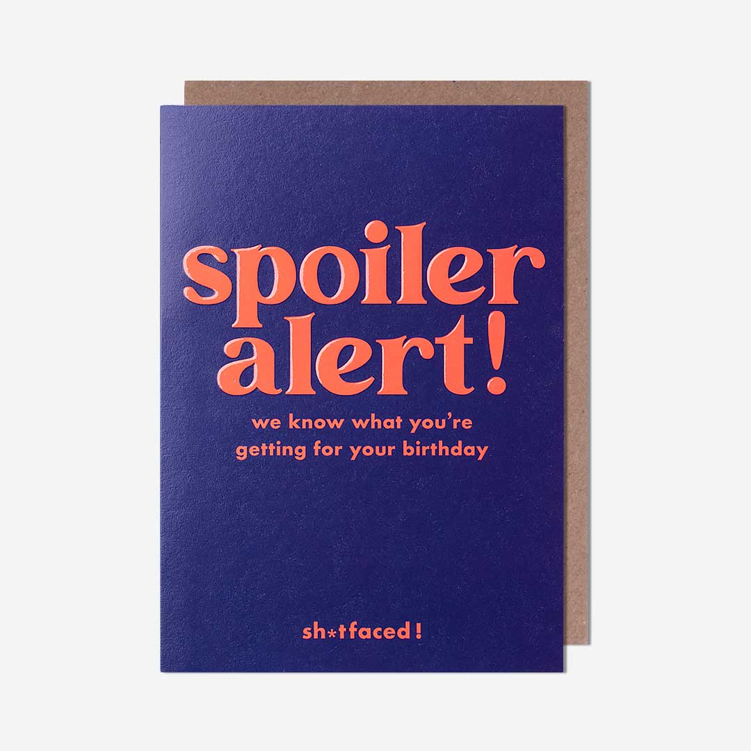 Spoiler Alert! Birthday Card