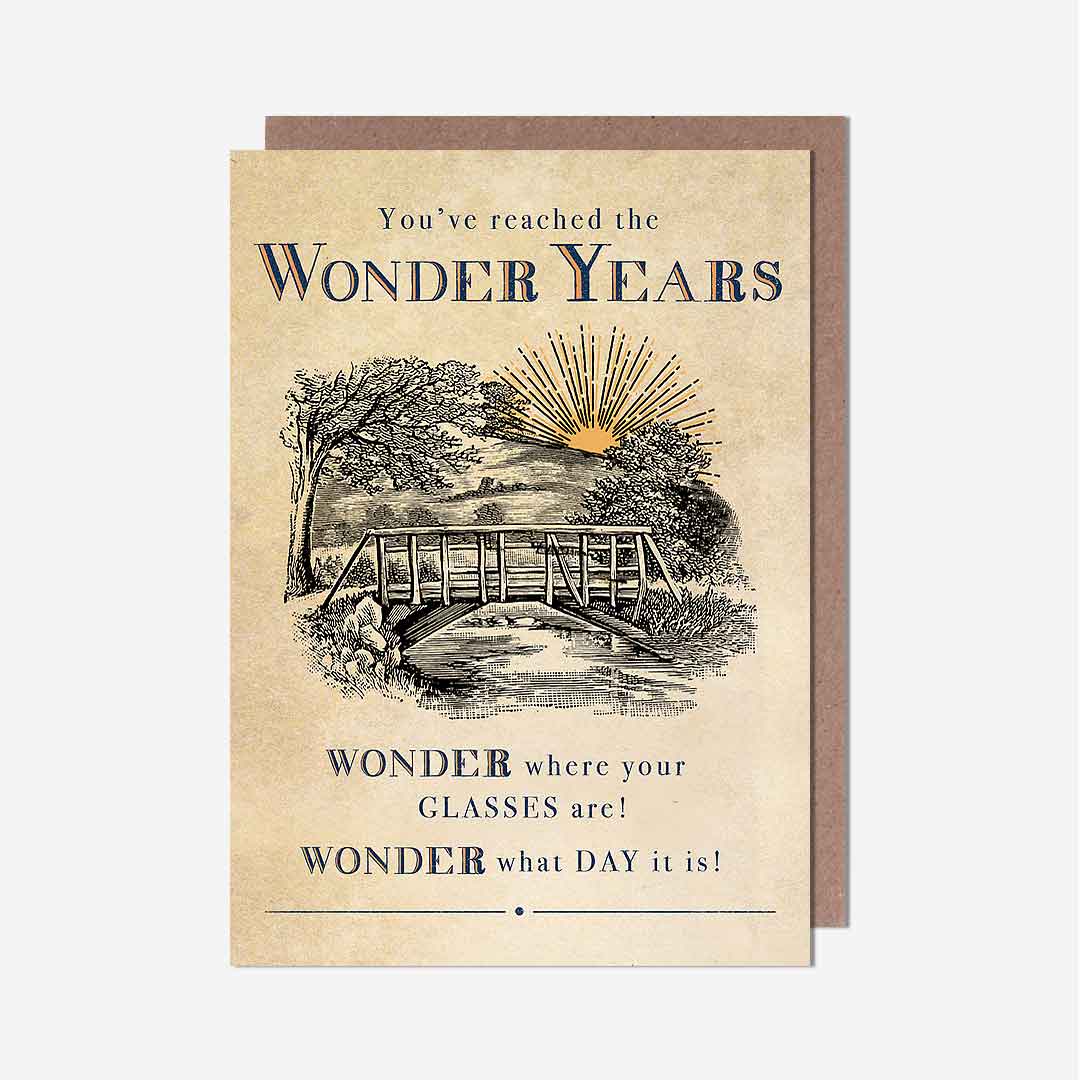 Wonder Years Birthday Card