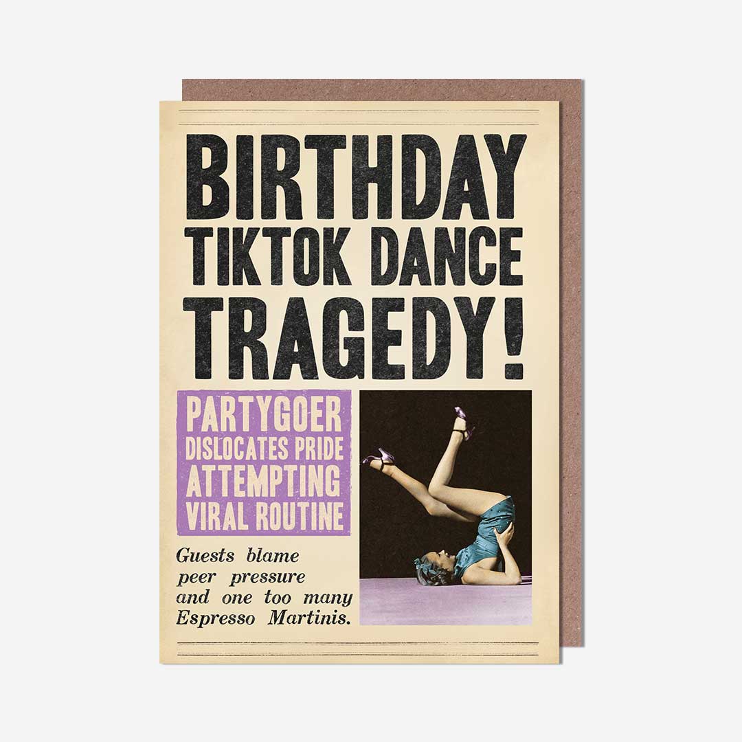 Birthday Tiktok Dance Tragedy Birthday Card