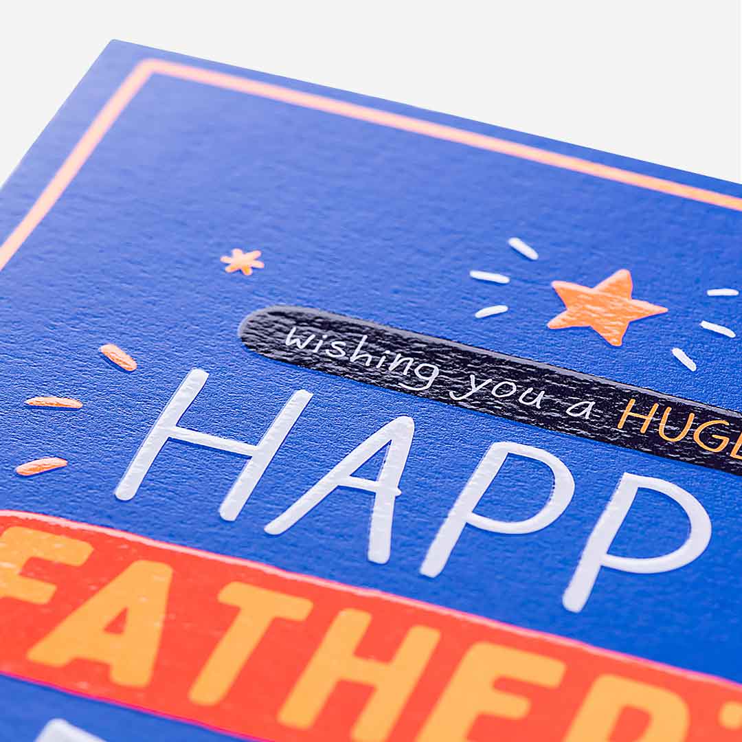 Hugely Happy Father's Day Card