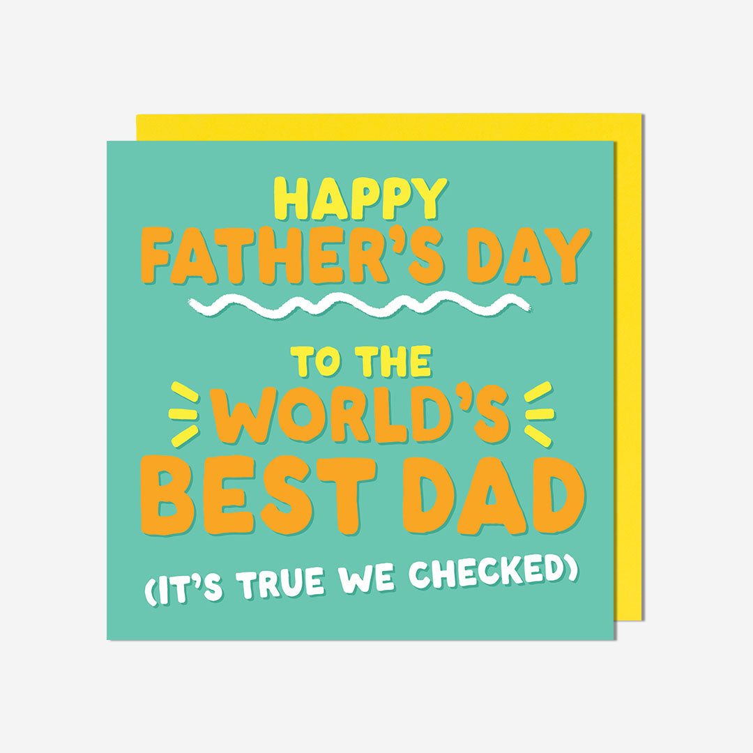 Worlds Best Dad Card
