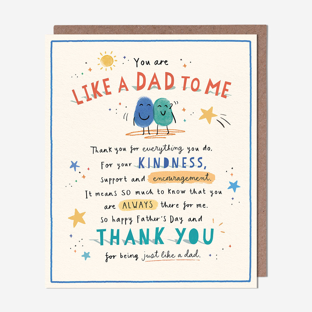 Like A Dad Kindness And Support Like A Card
