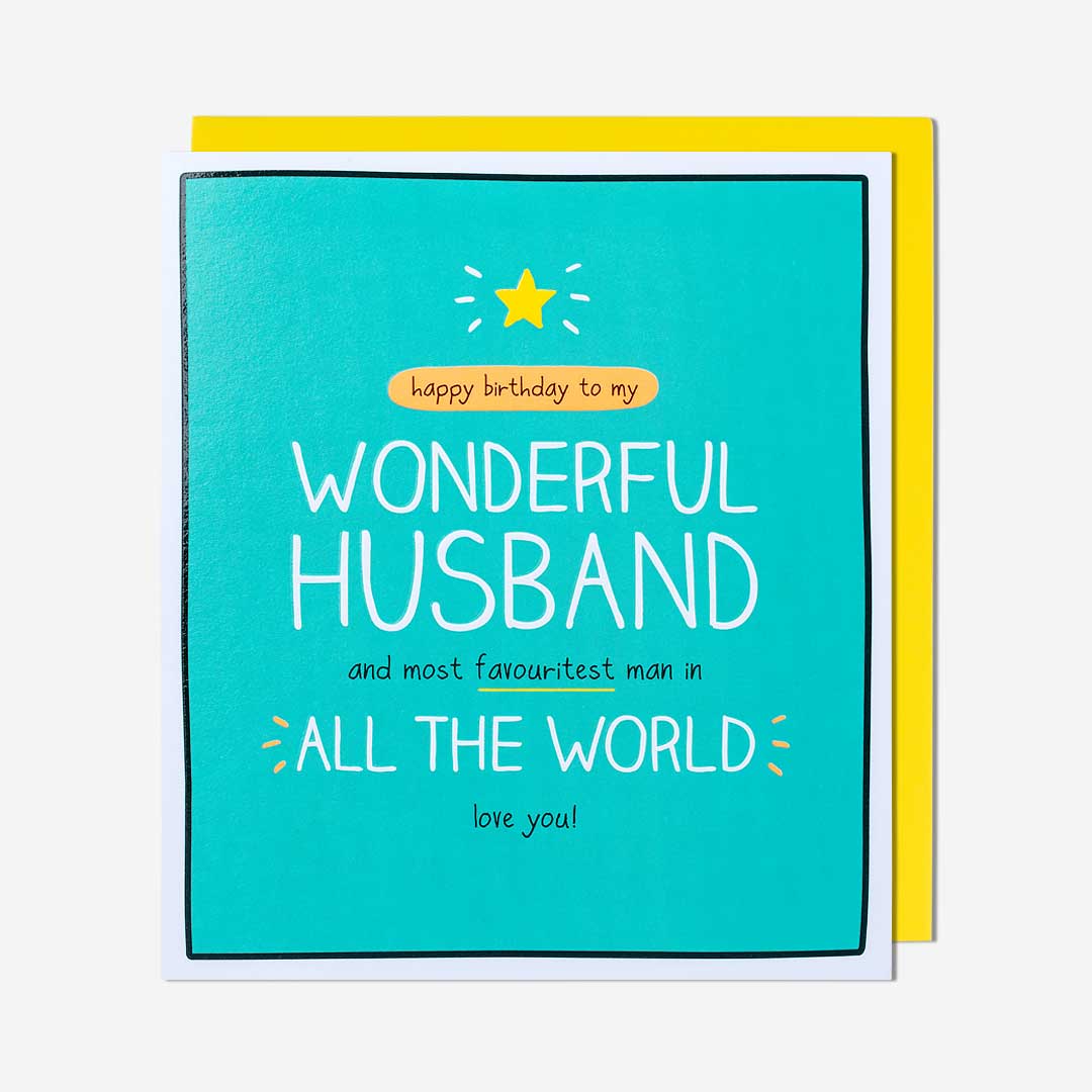 Favouritest All The World Husband Birthday Card