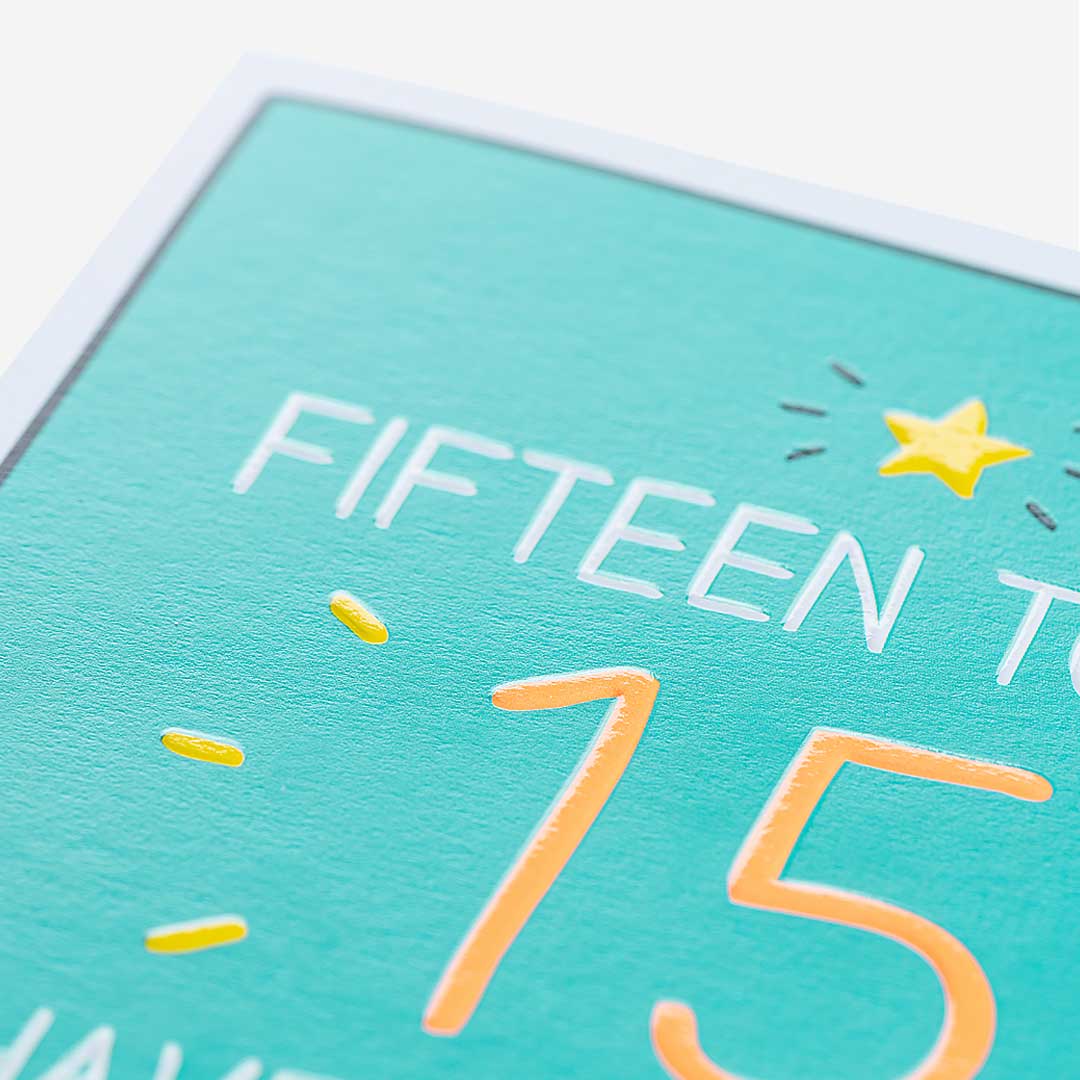 15 Hugely Happy Birthday 15th Birthday Card