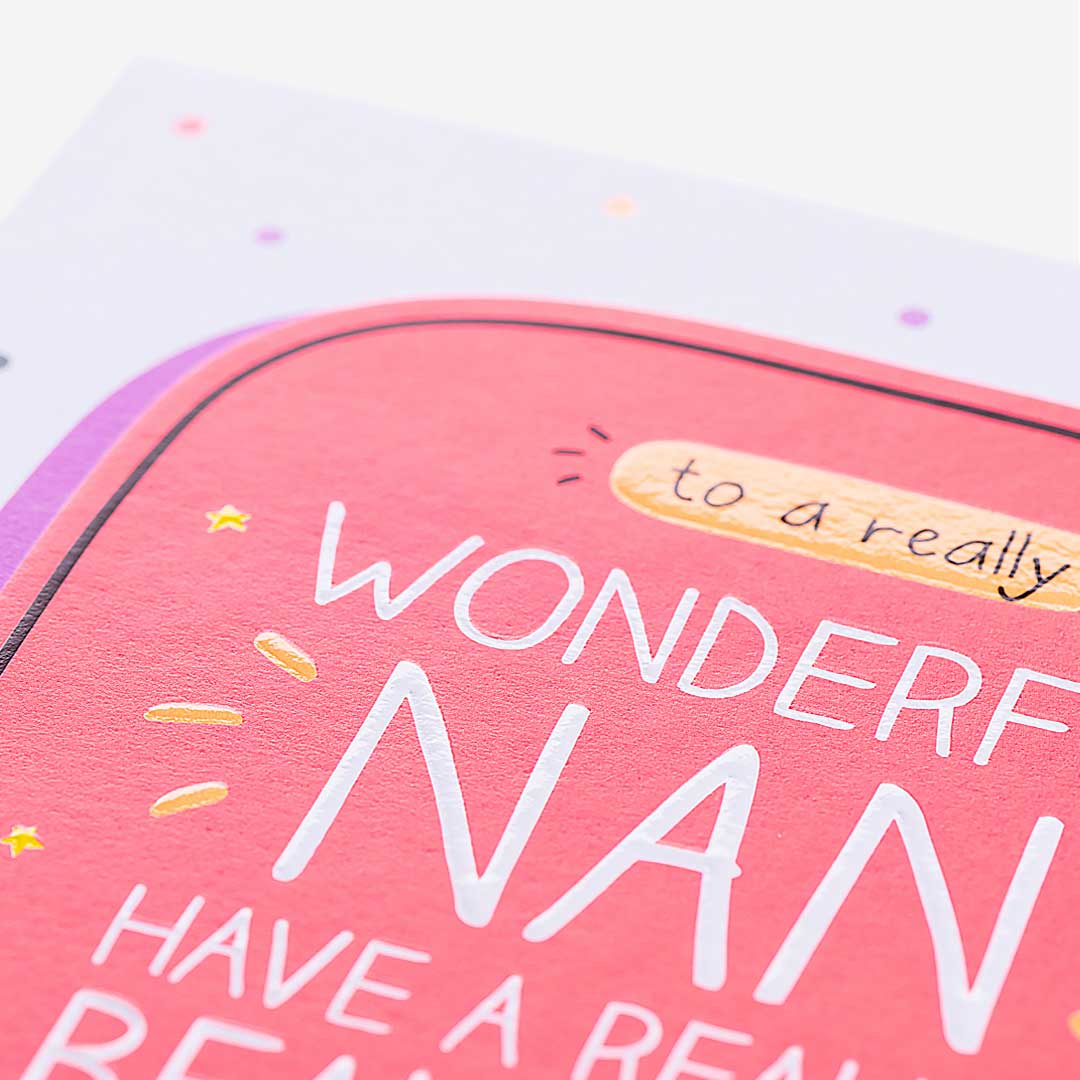 Wonderful Nan Beautiful Birthday Card