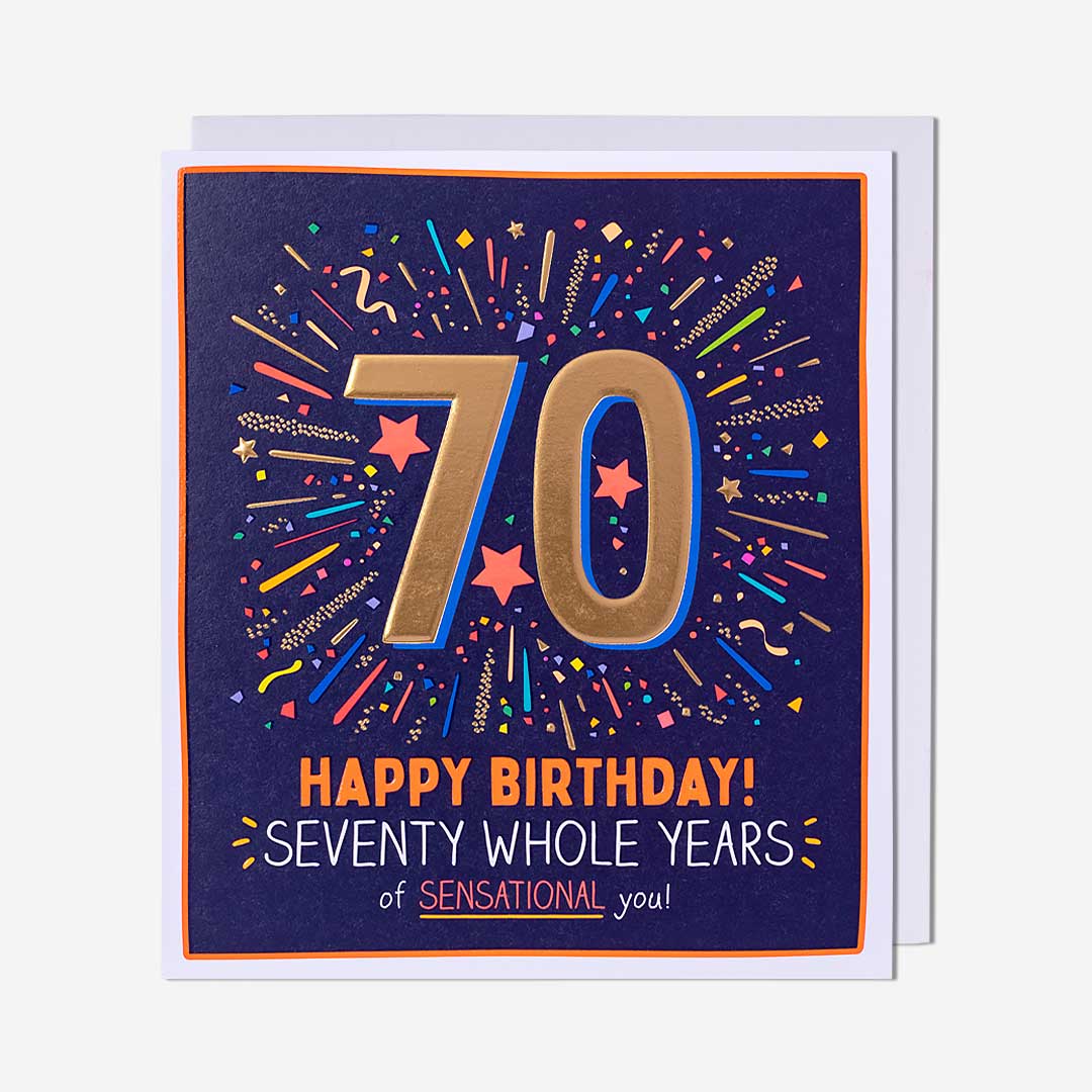 70 Whole Years Sensational You 70th Birthday Card