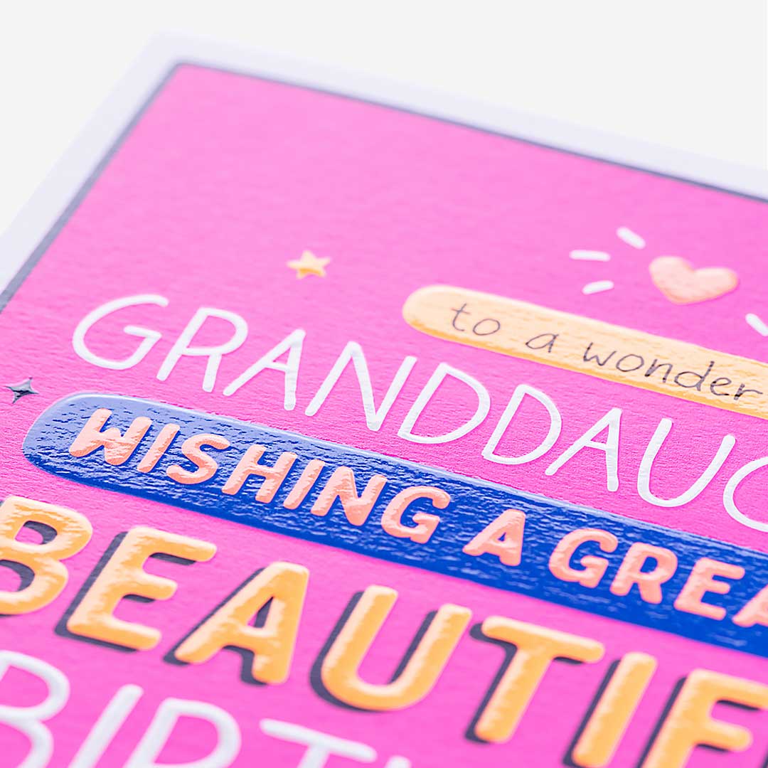 Great Big Beautiful Birthday Granddaughter Birthday Card