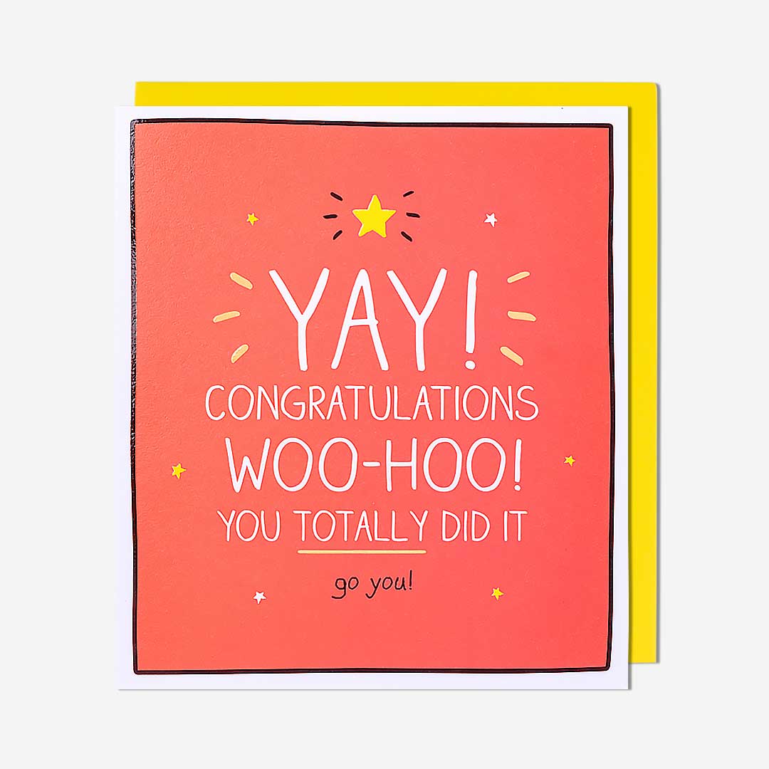 Yay Woohoo Congratulations Card