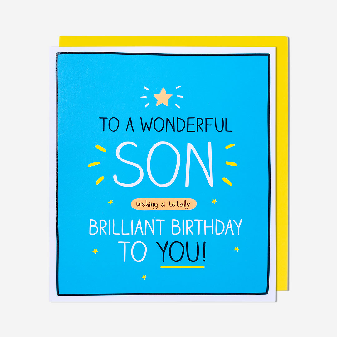 Totally Brilliant Birthday Son Birthday Card