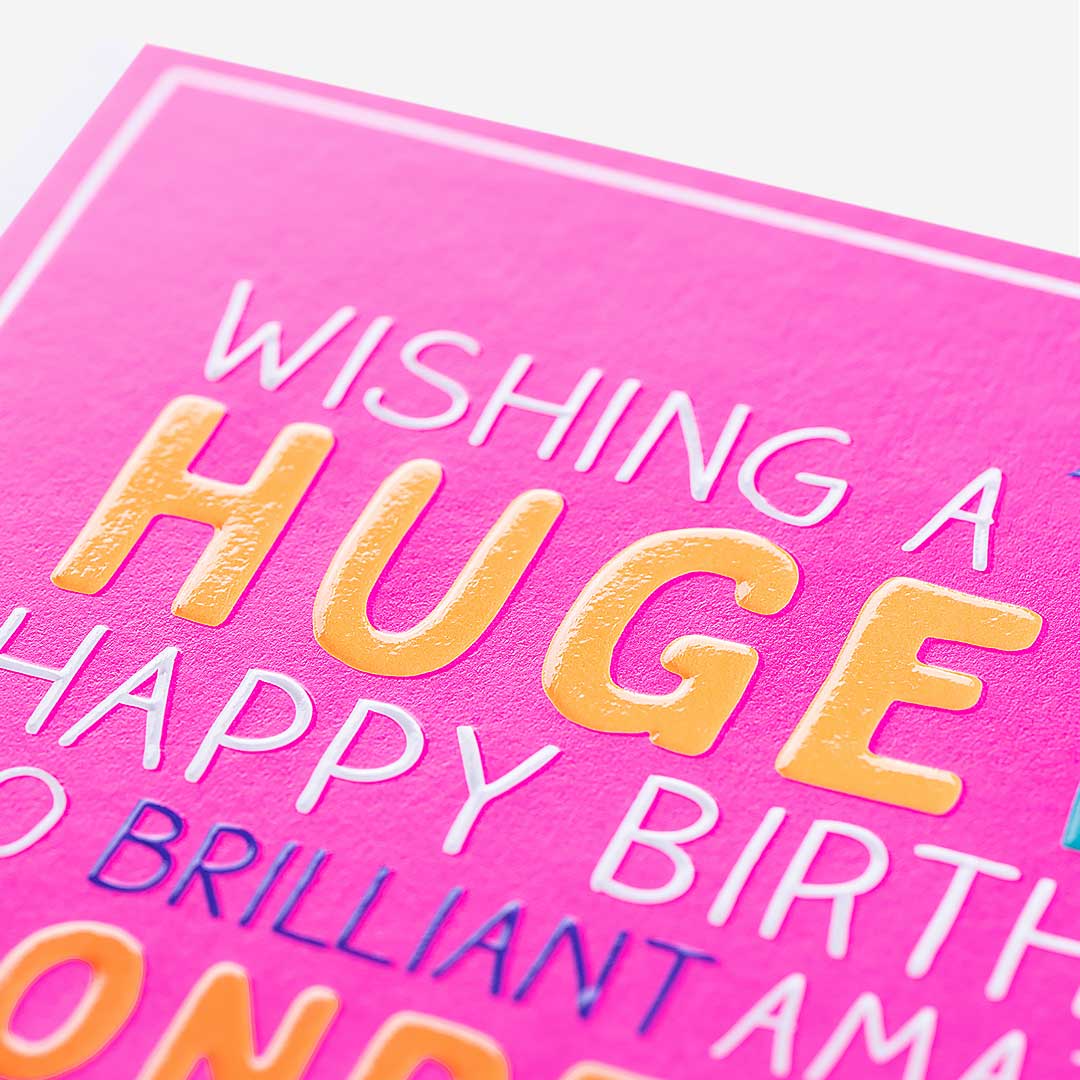 Present Huge Happy Birthday Card