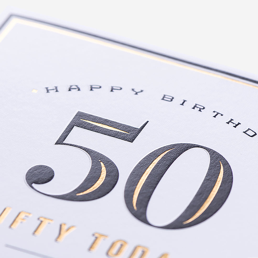 Fifty Today! Demand A Re-Count 50th Birthday Card