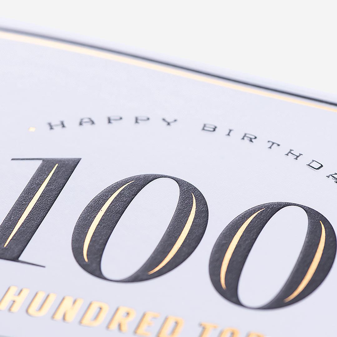 100 One In A Million! 100th Birthday Card