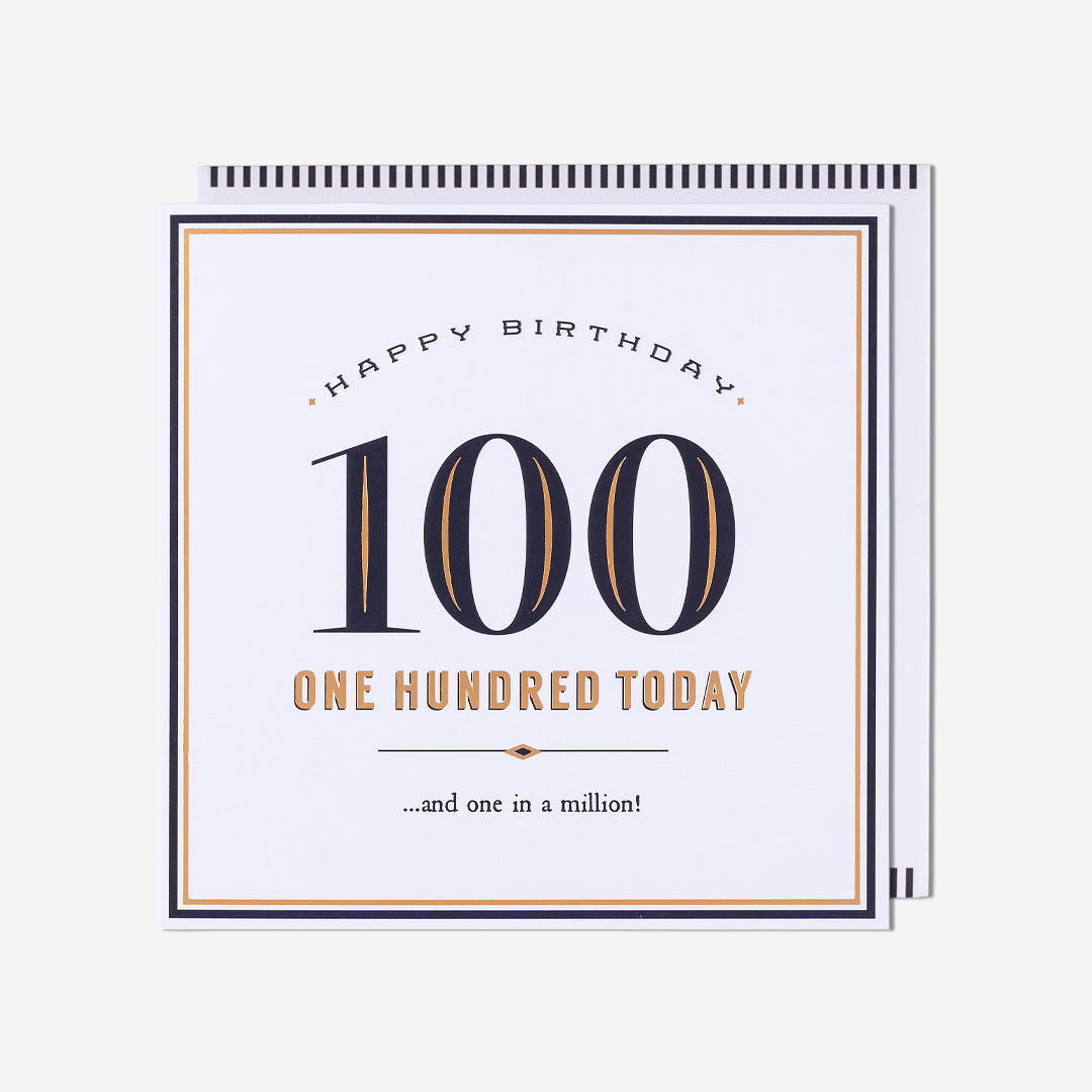 100 One In A Million! 100th Birthday Card