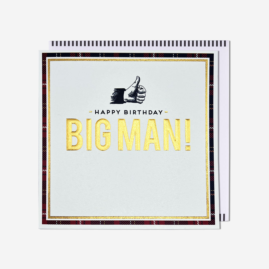 Thumbs Up Big Man! Birthday Card