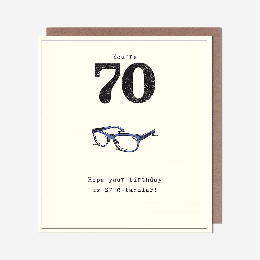 70 Spec-Tacular Birthday 70th Birthday Card