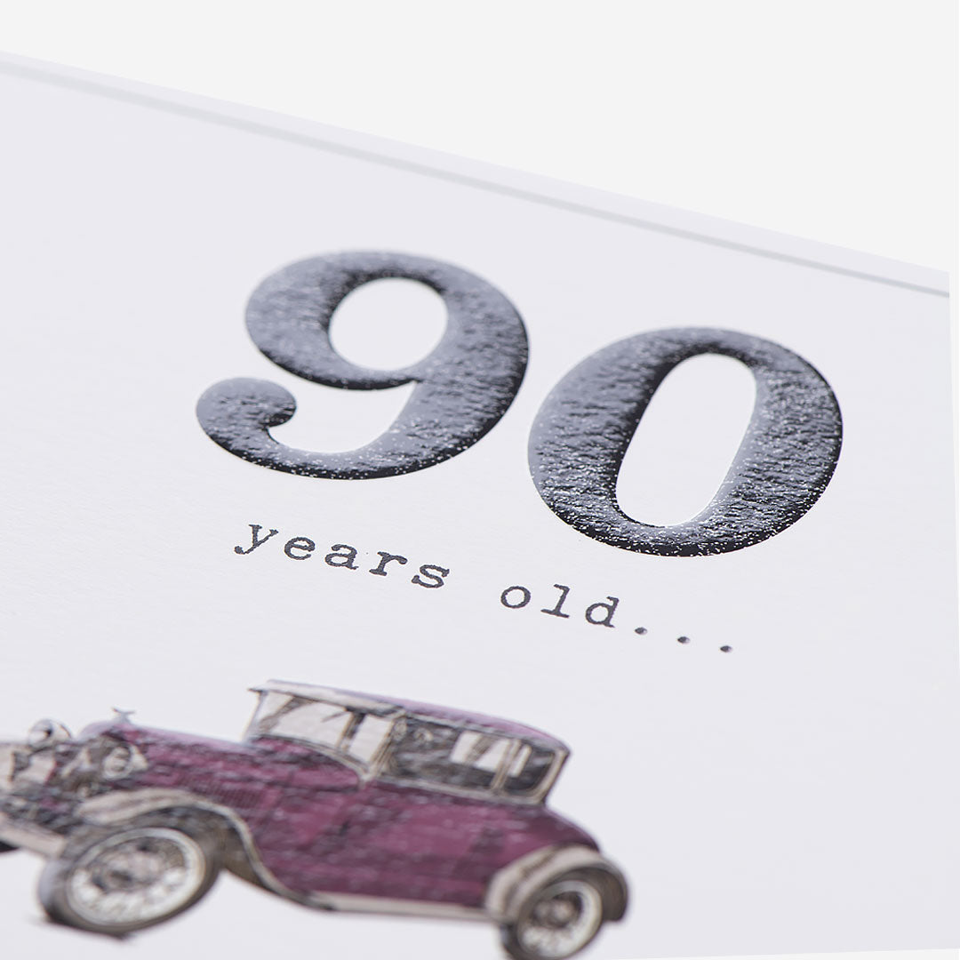 90 A True Classic 90th Birthday Card