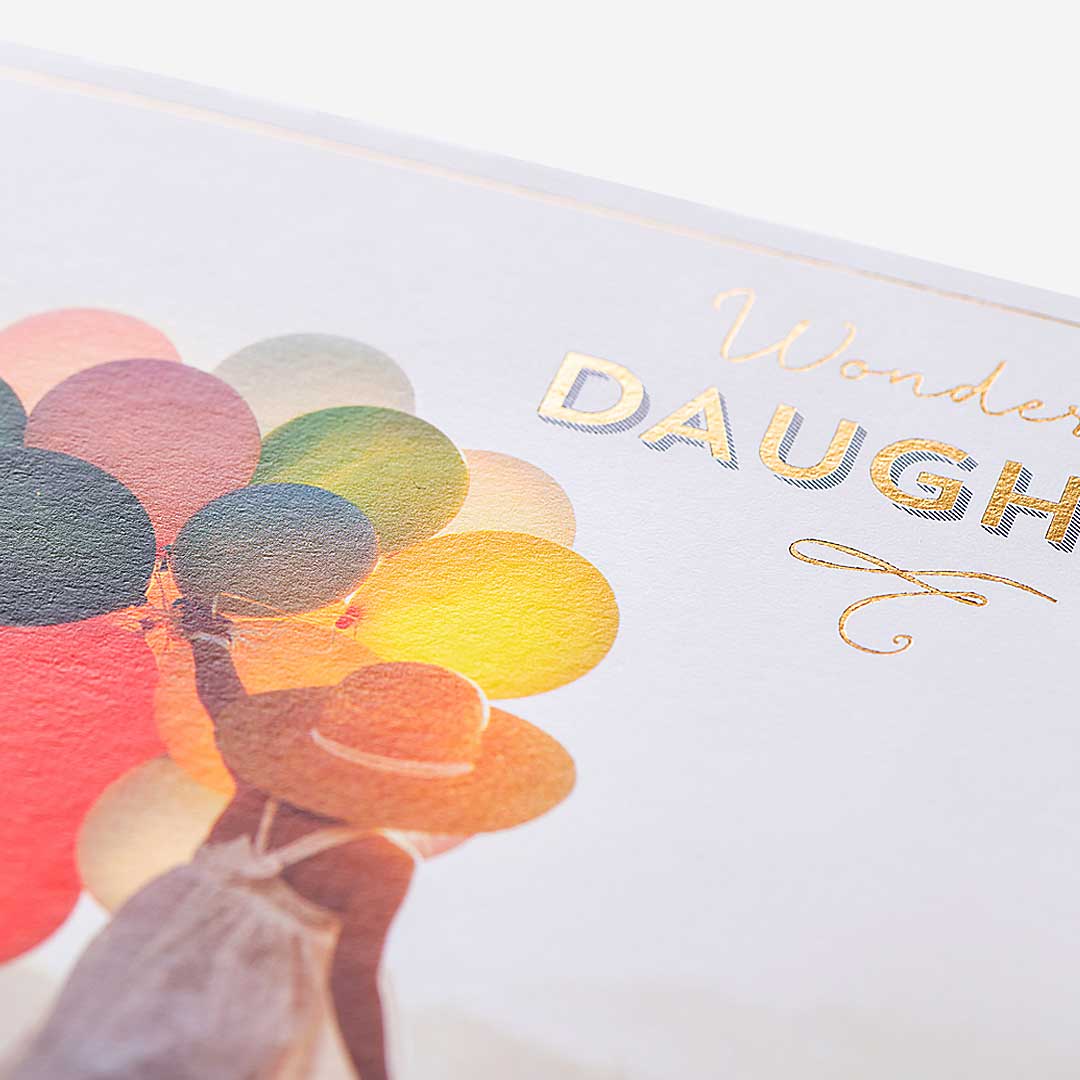 Wonderful Daughter Balloons Birthday Card