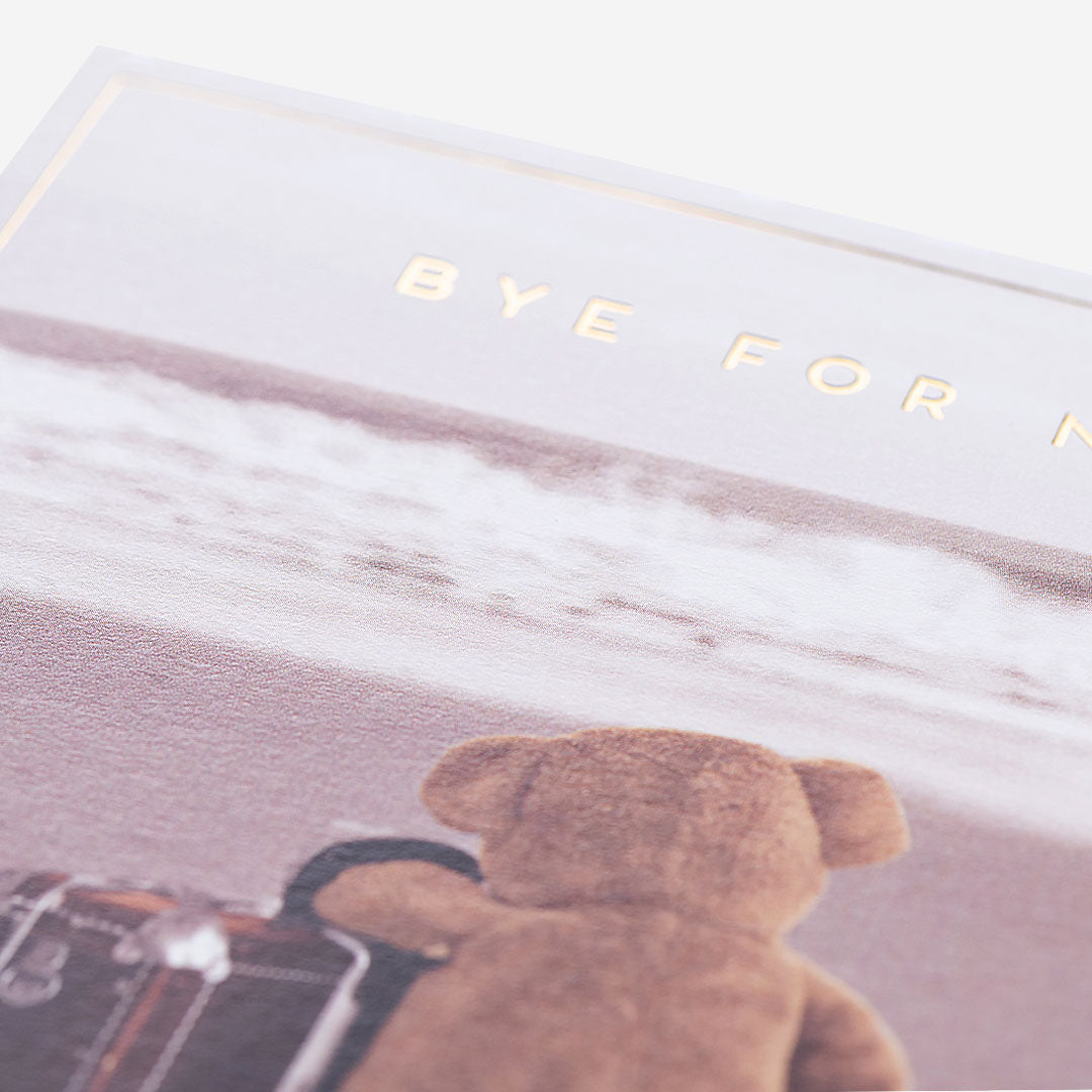 Bear On Beach Leaving Card