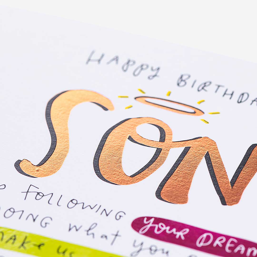 Make Us Proud Son Birthday Card