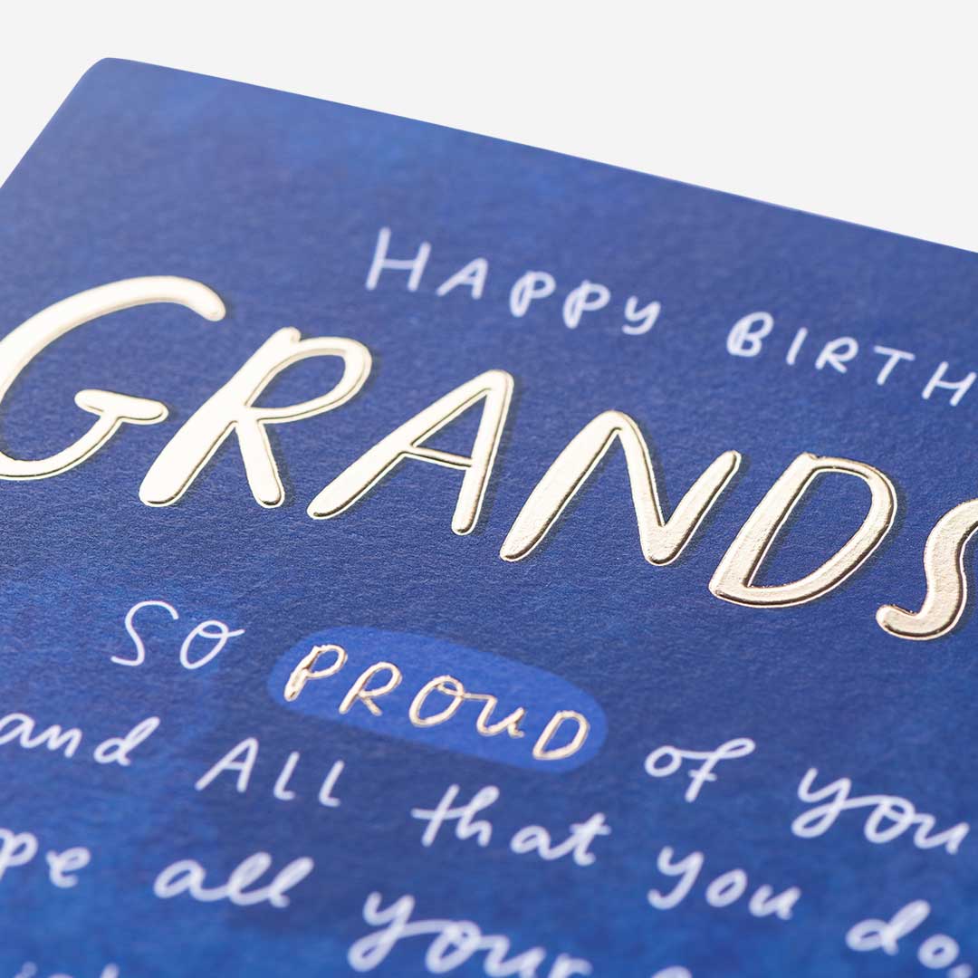 So Proud Grandson Birthday Card
