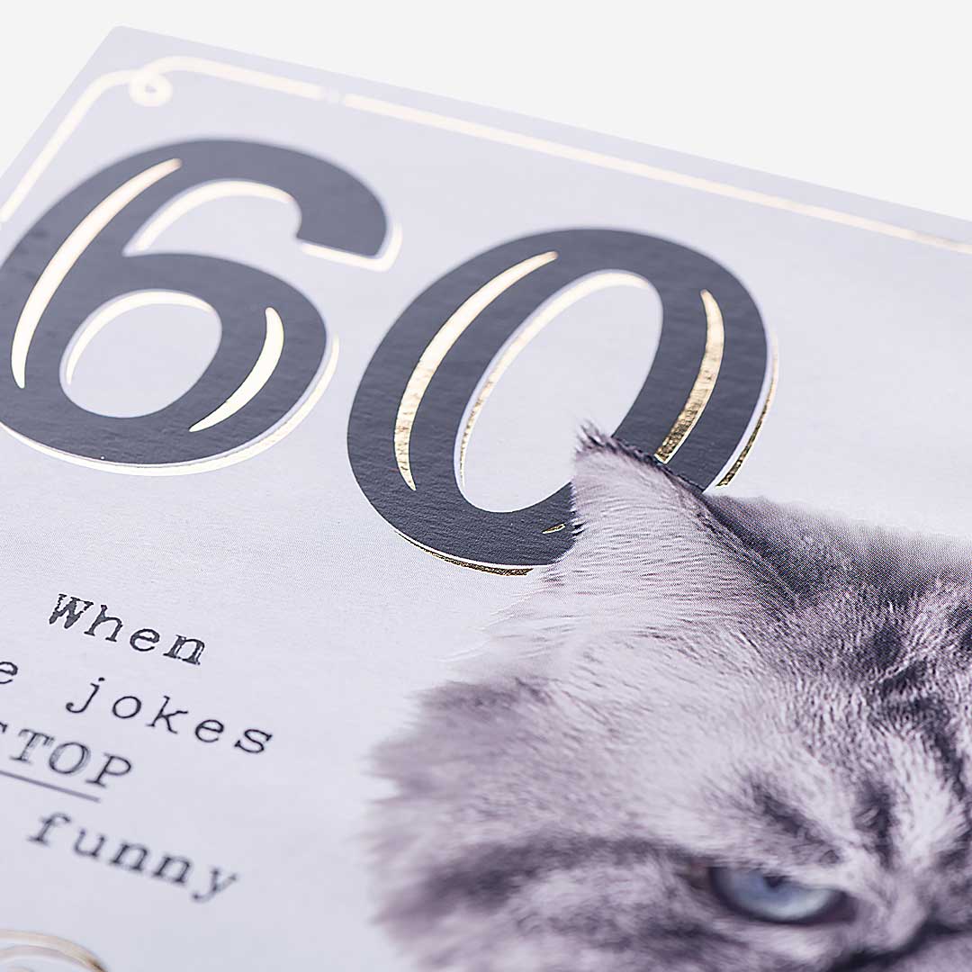 60 Grumpy Cat Age Jokes 60th Birthday Card