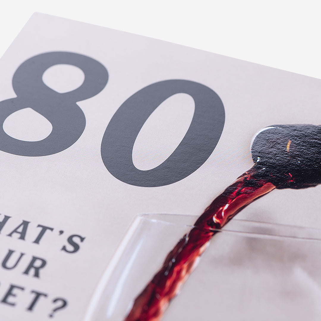 80 What'S Your Secret Wine 80th Birthday Card